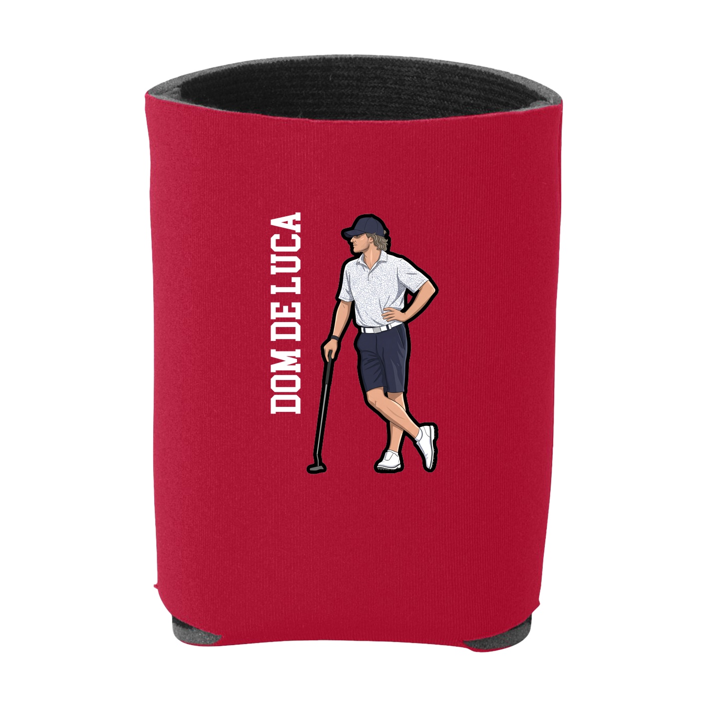 Can Holder — Name Vertical in Red