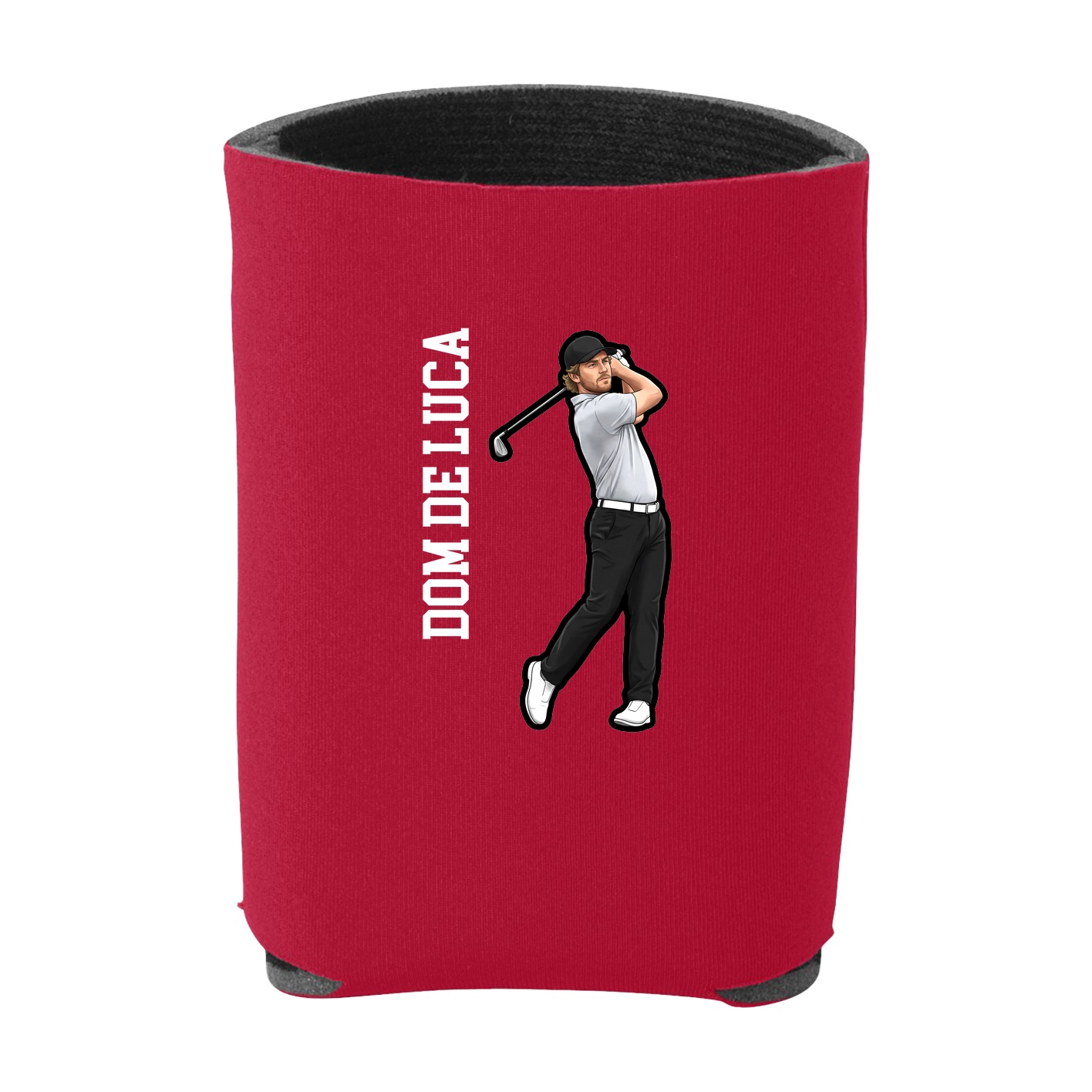 Can Holder — Name Vertical in Red