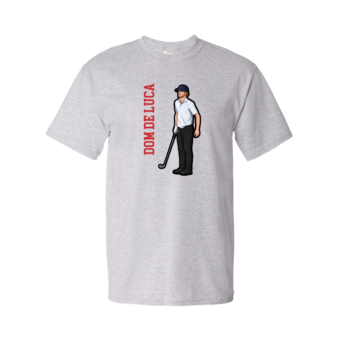 Tee — Name Vertical in Grey
