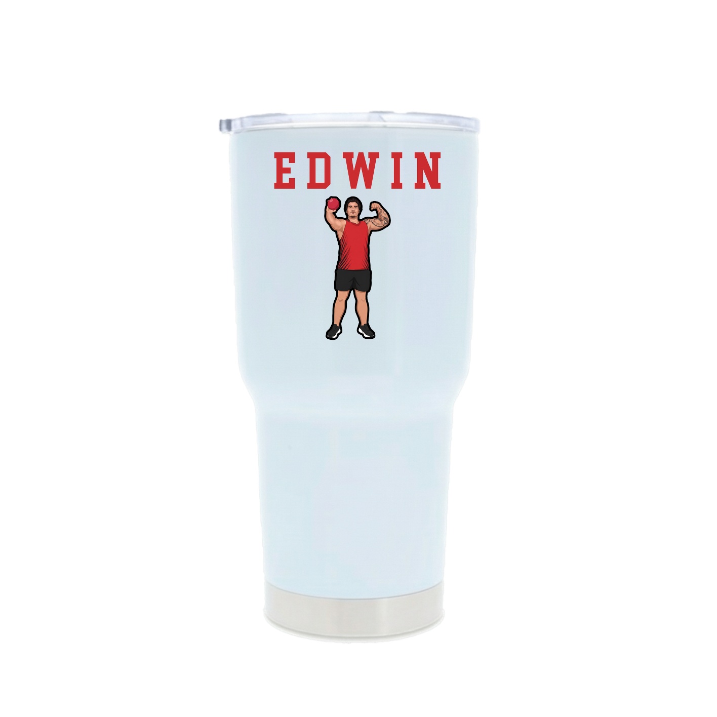30oz Stainless Steel Tumbler — Shirsey in White