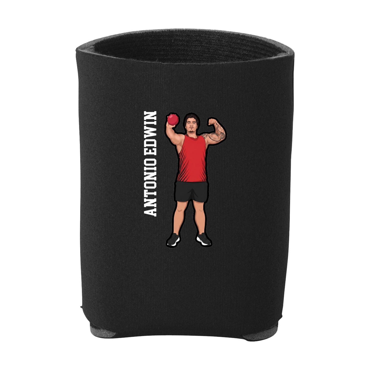 Can Holder — Name Vertical in Black