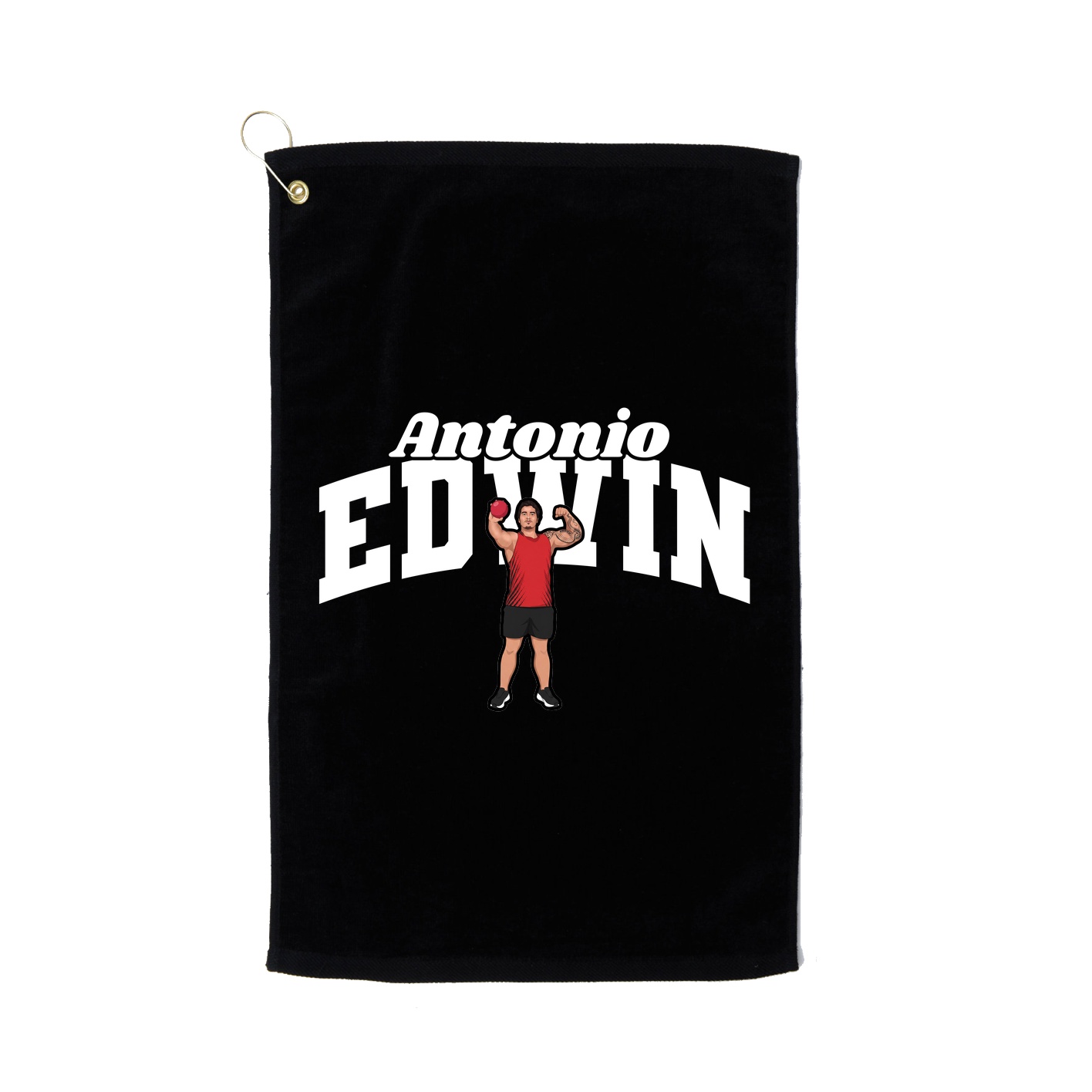 Golf Towel — Signature Arch in Black