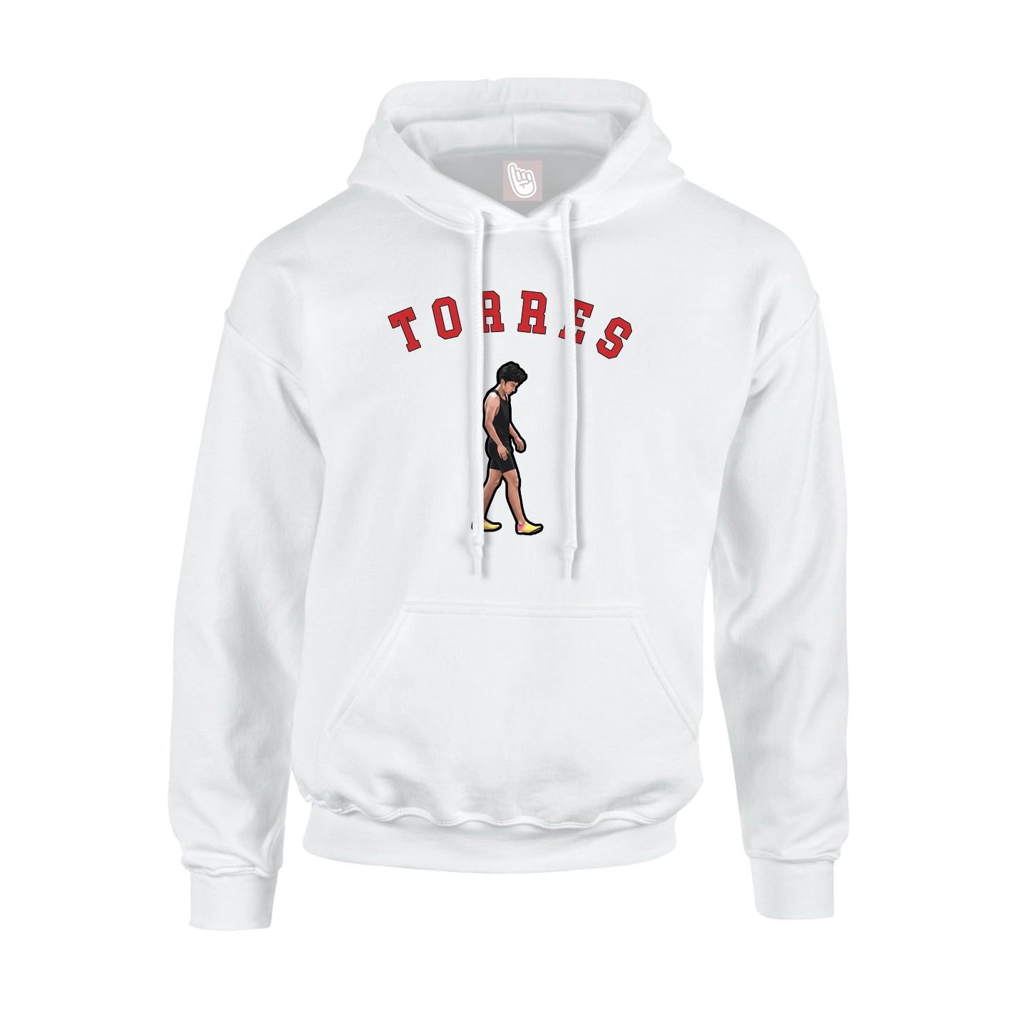 Youth Hoodie — Shirsey Arch in White