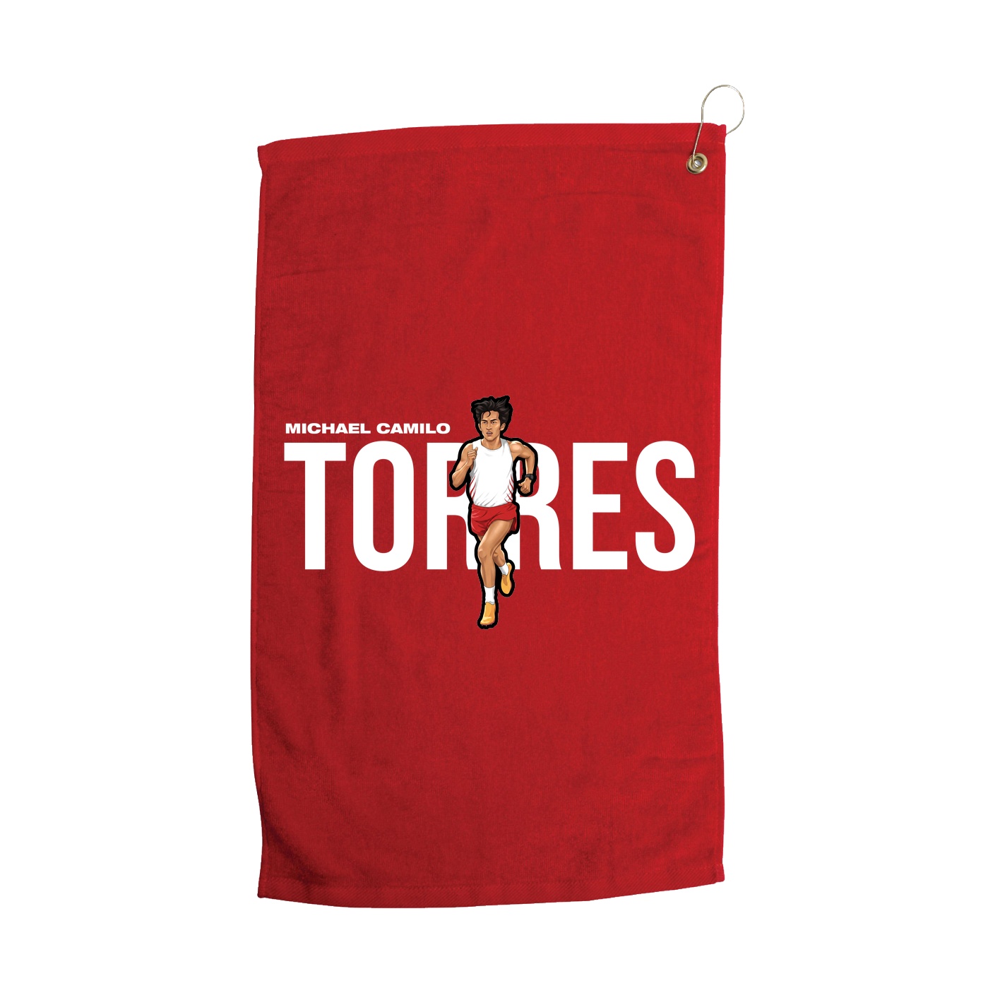 Golf Towel — Player Name in Red