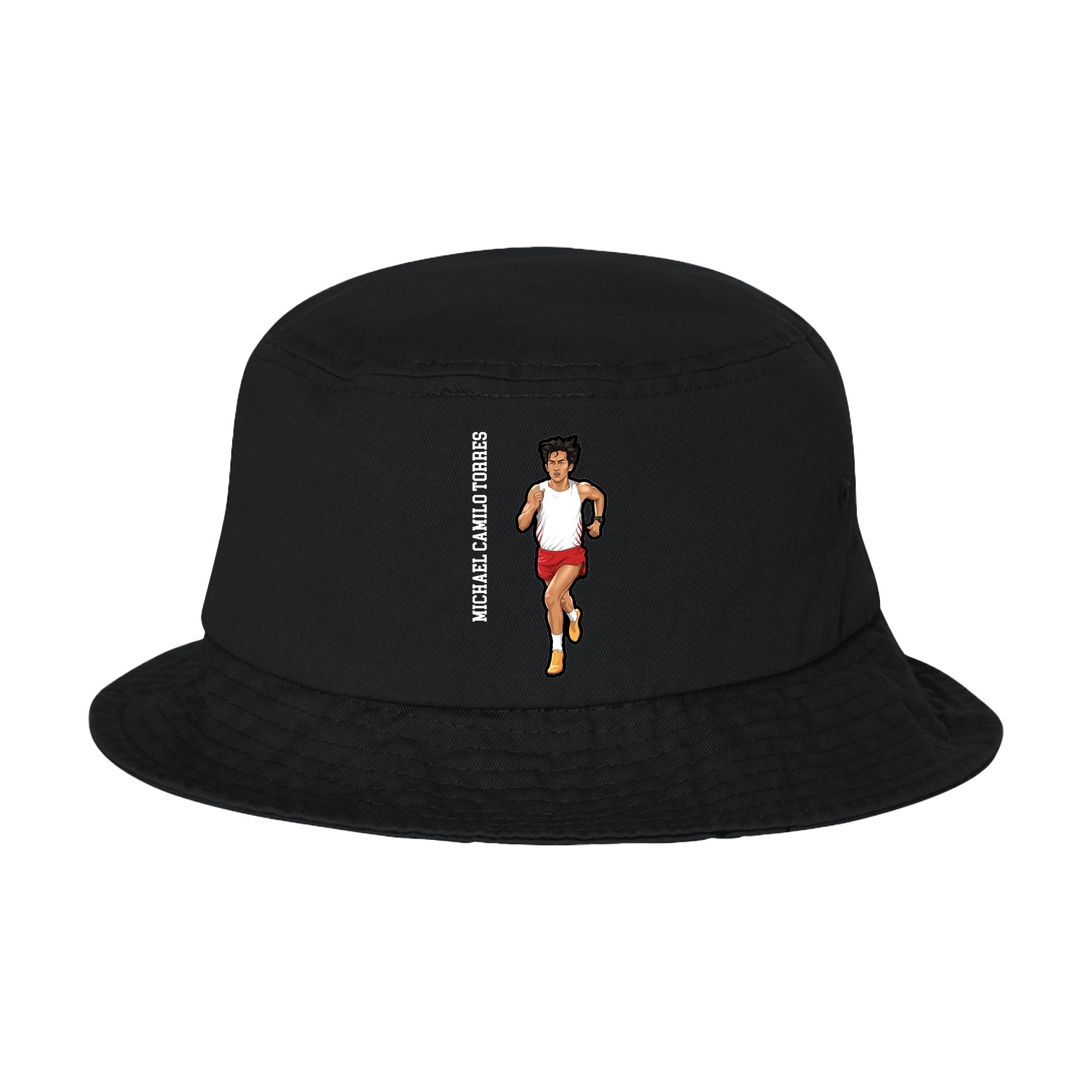 Bucket Cap — Name Vertical in Black
