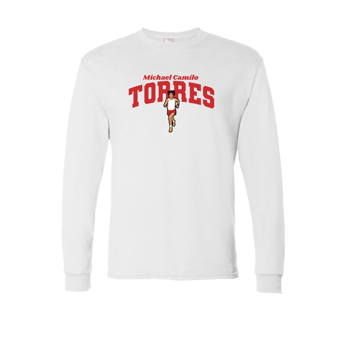 Long Sleeve Tee — Signature Arch in White