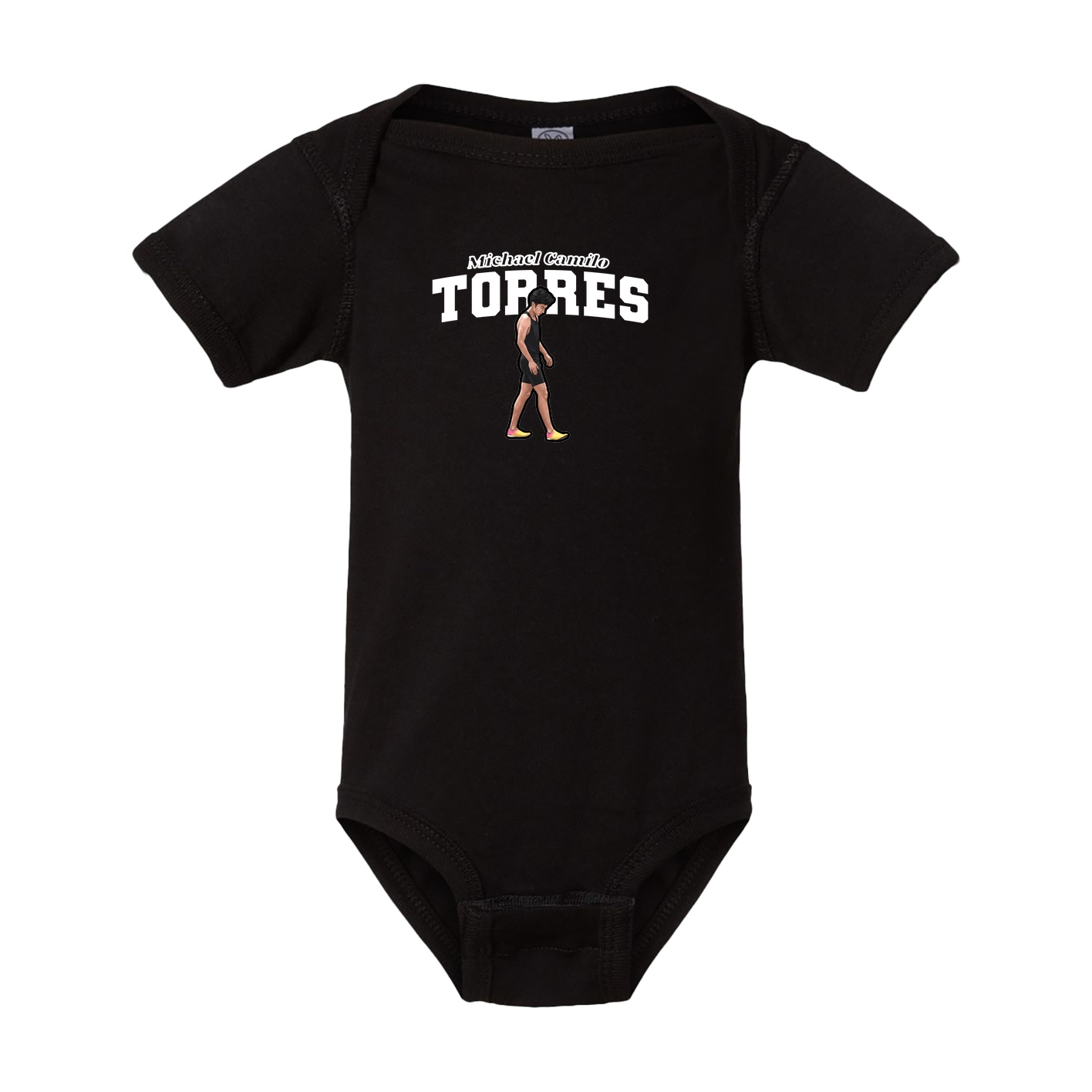 Baby Onesie — Name Arch in Black