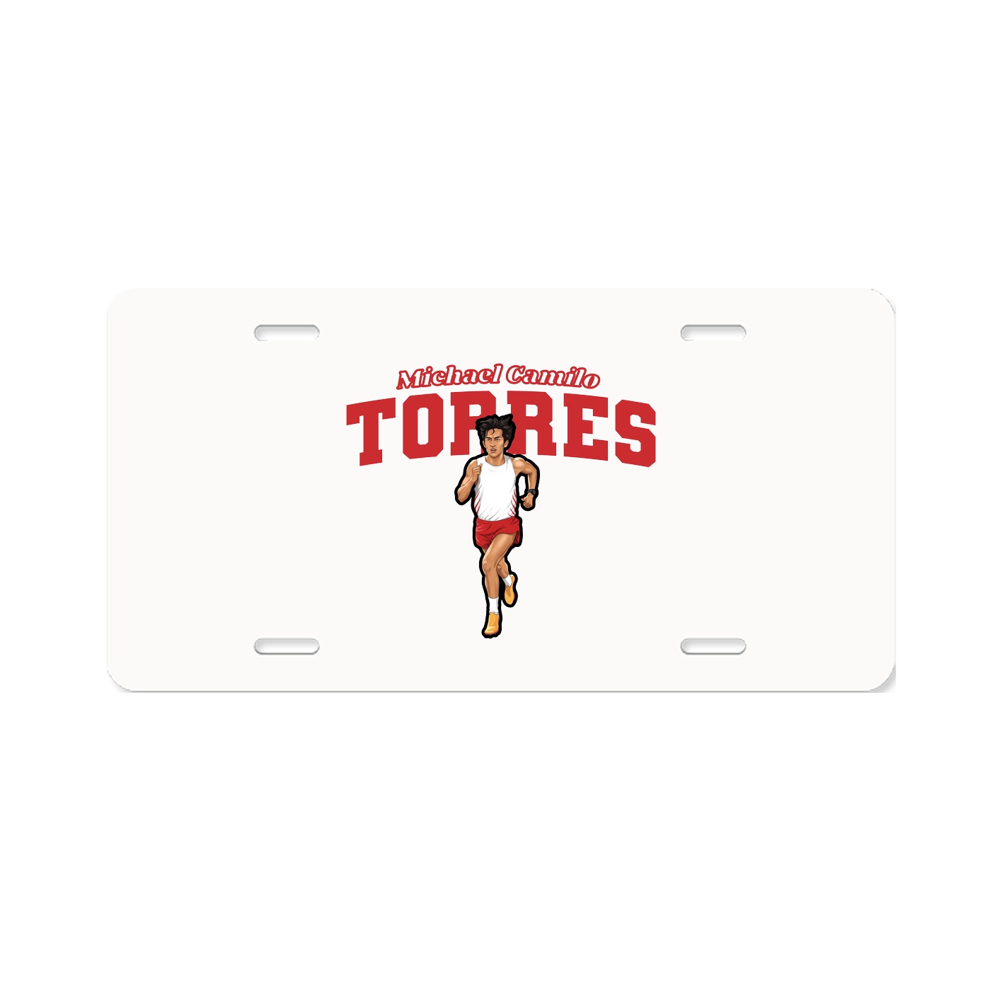 License Plate — Name Arch in Classic