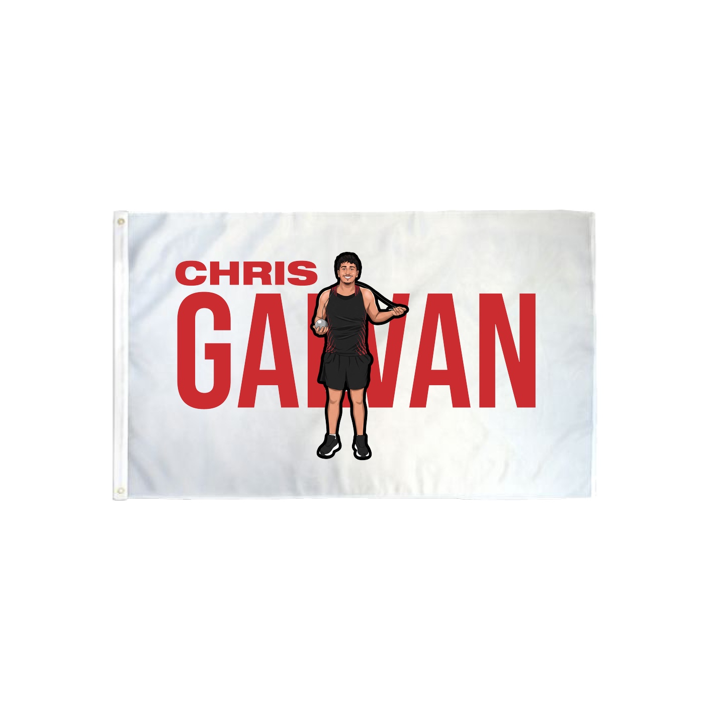 3x5 Flag — Player Name in Classic