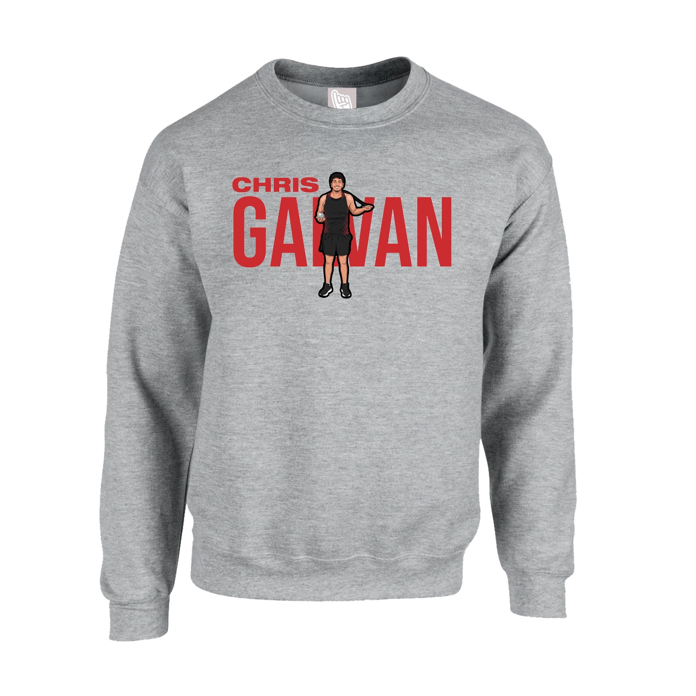 Fleece Crew — Player Name in Grey