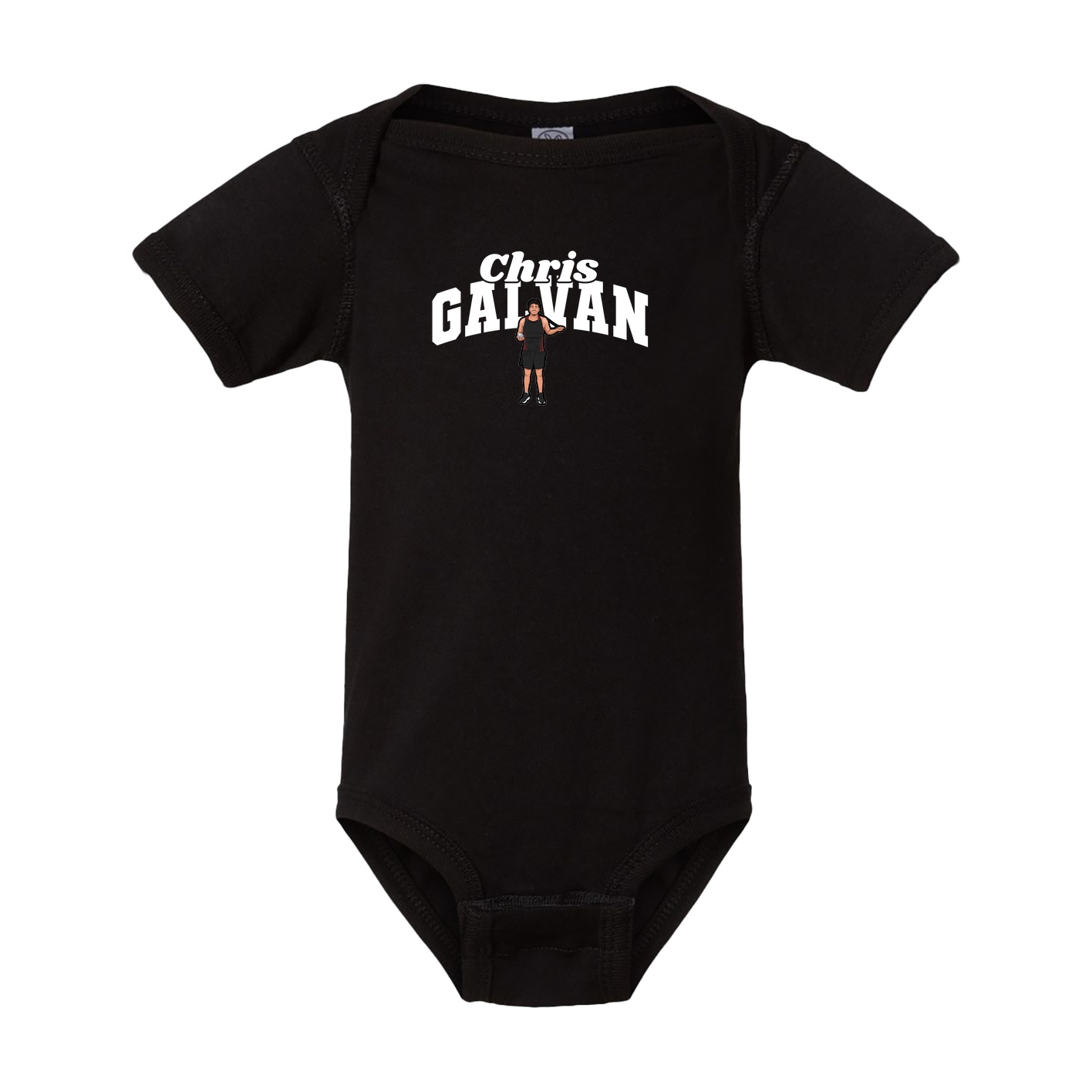 Baby Onesie — Signature Arch in Black