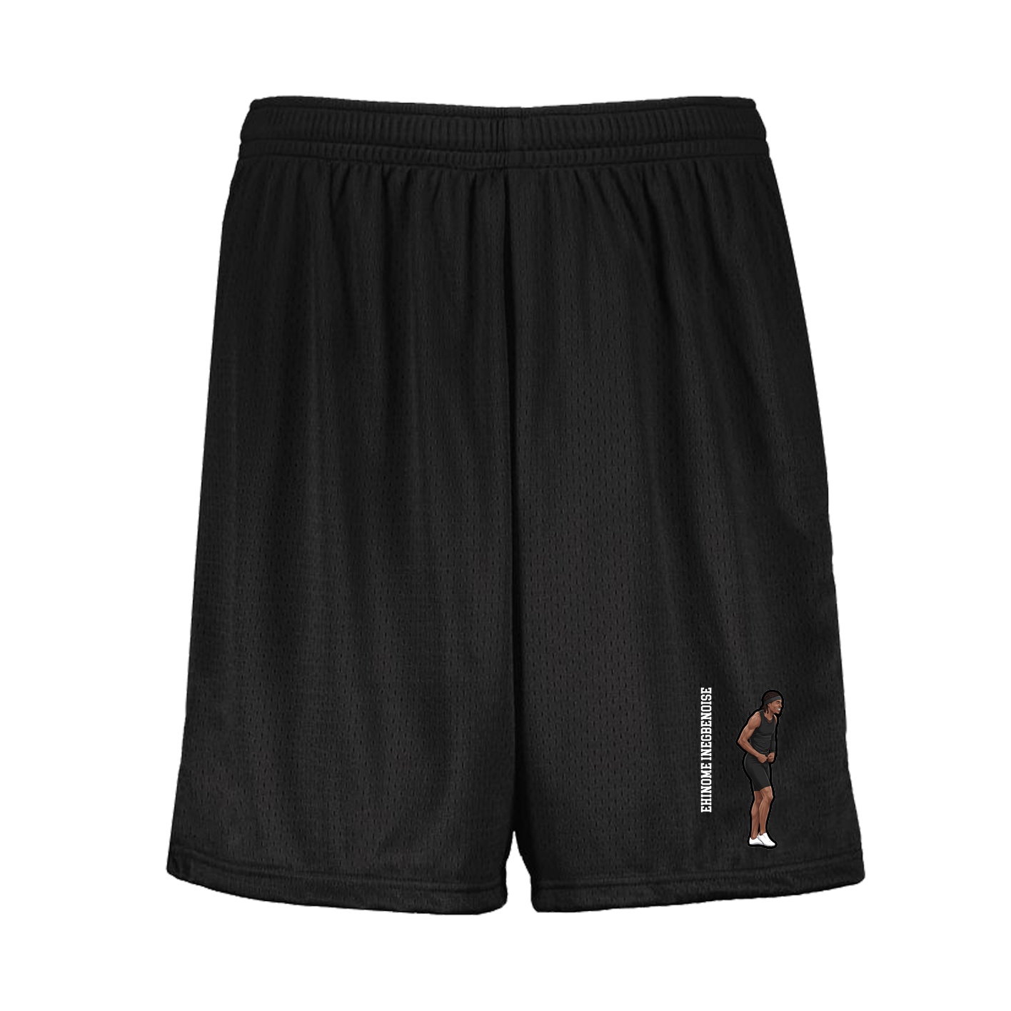 Shorts — Name Vertical in Black