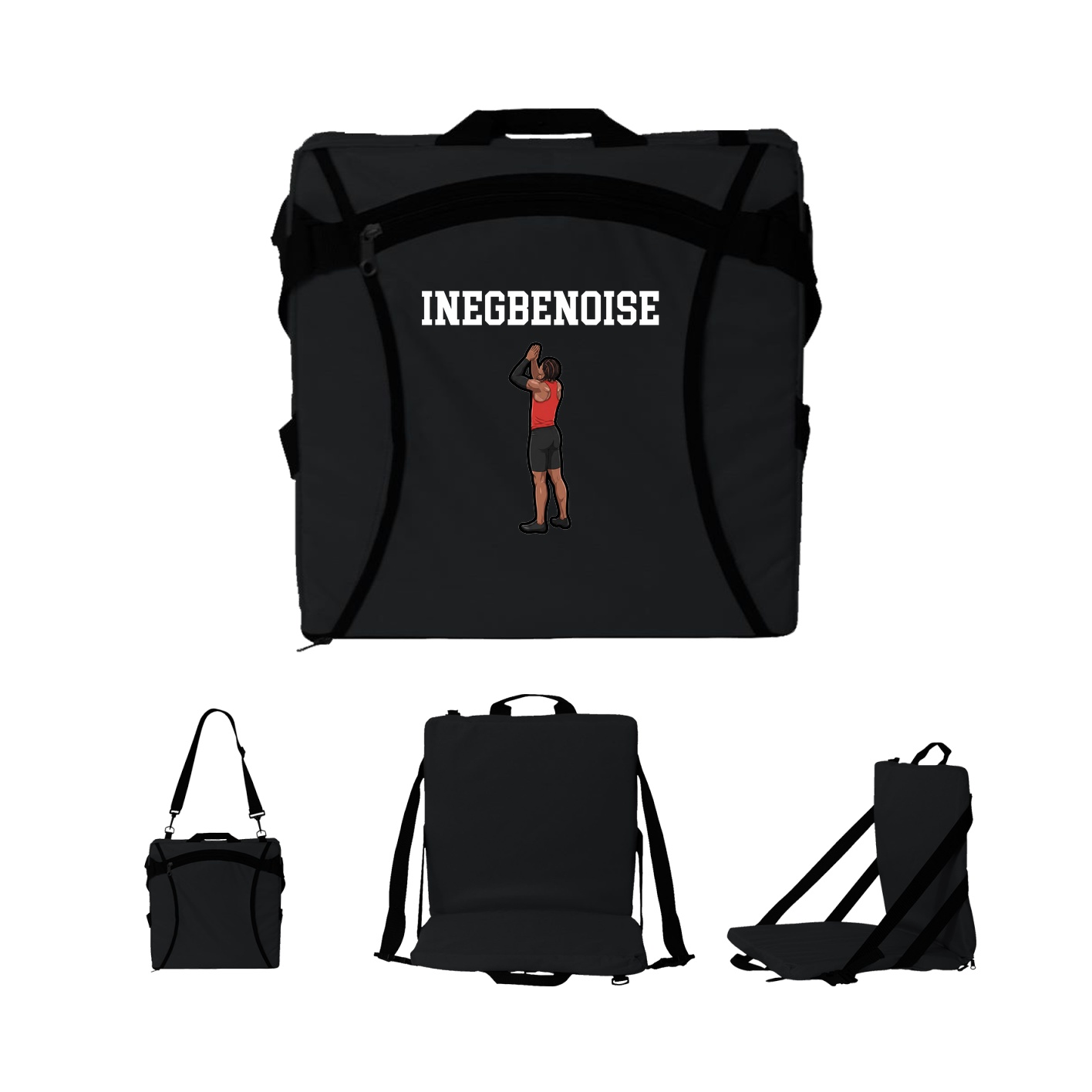 Folding Stadium Seat — Shirsey in Black