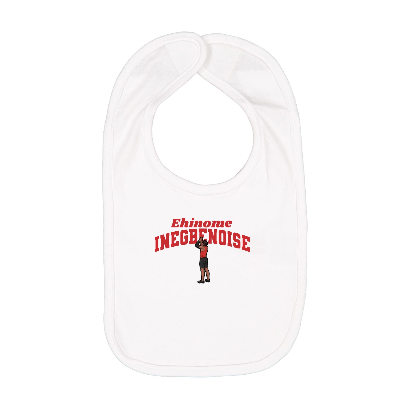 Infant Bib — Signature Arch in White