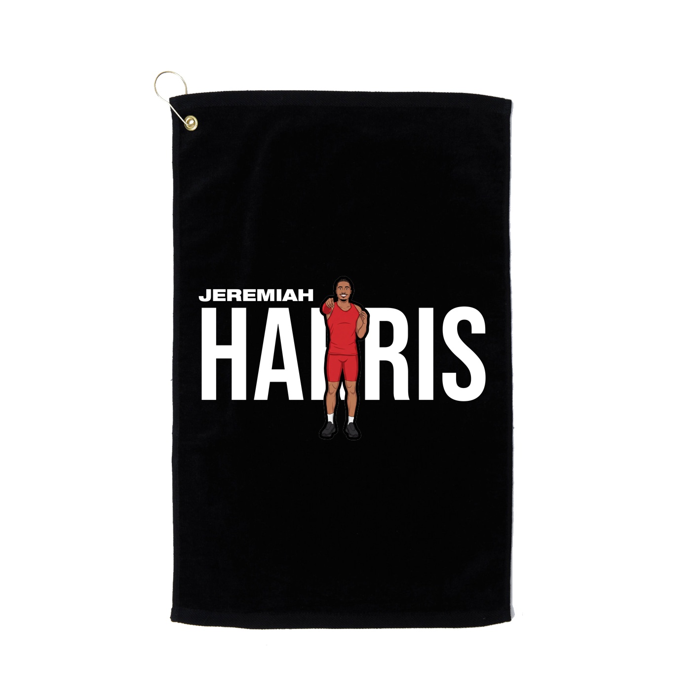 Golf Towel — Player Name in Black