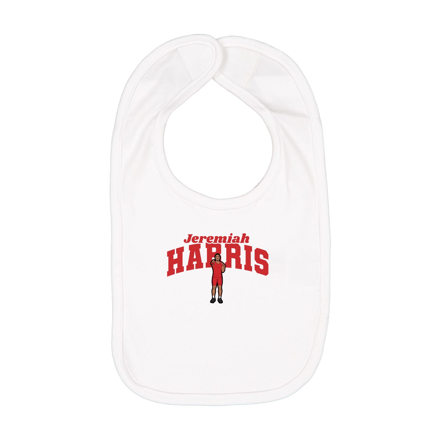 Infant Bib — Signature Arch in White