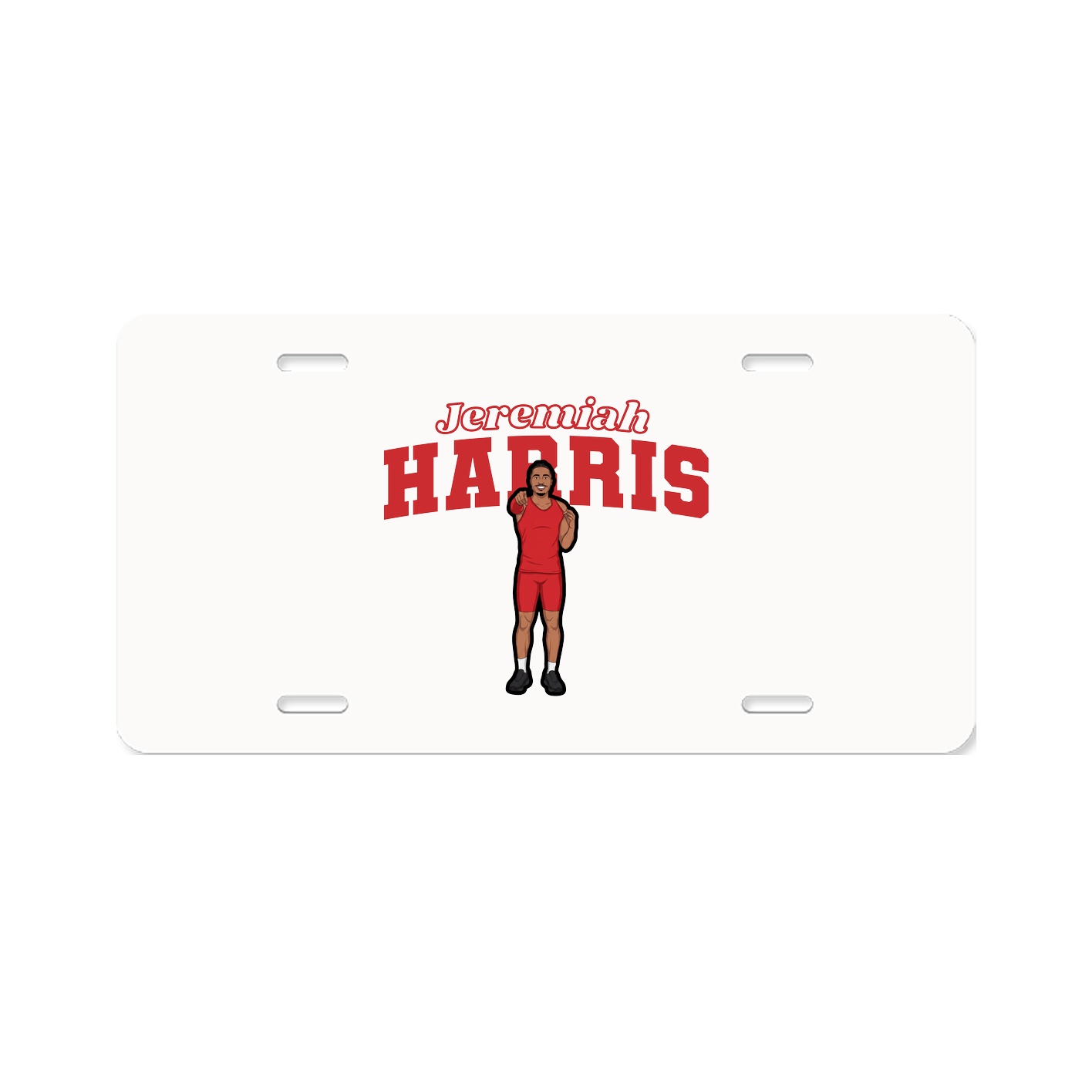 License Plate — Name Arch in Classic