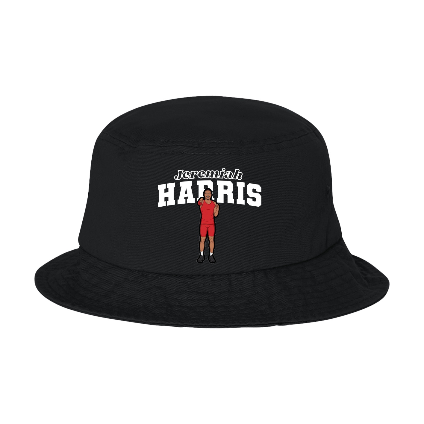 Bucket Cap — Name Arch in Black