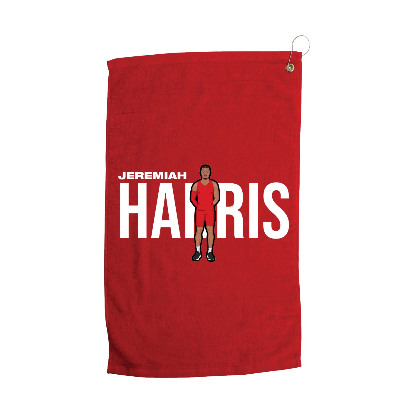 Golf Towel — Player Name in Red
