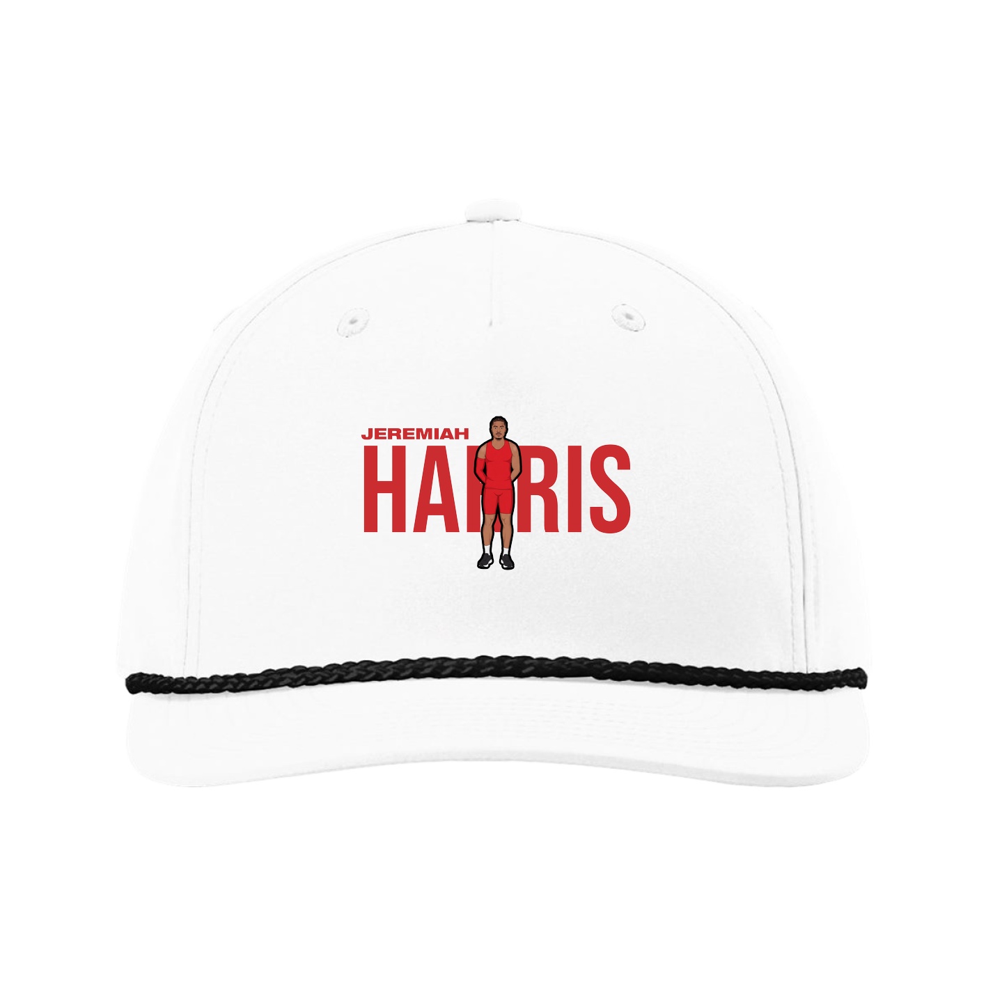 Five-Panel Classic Rope Cap — Player Name in White