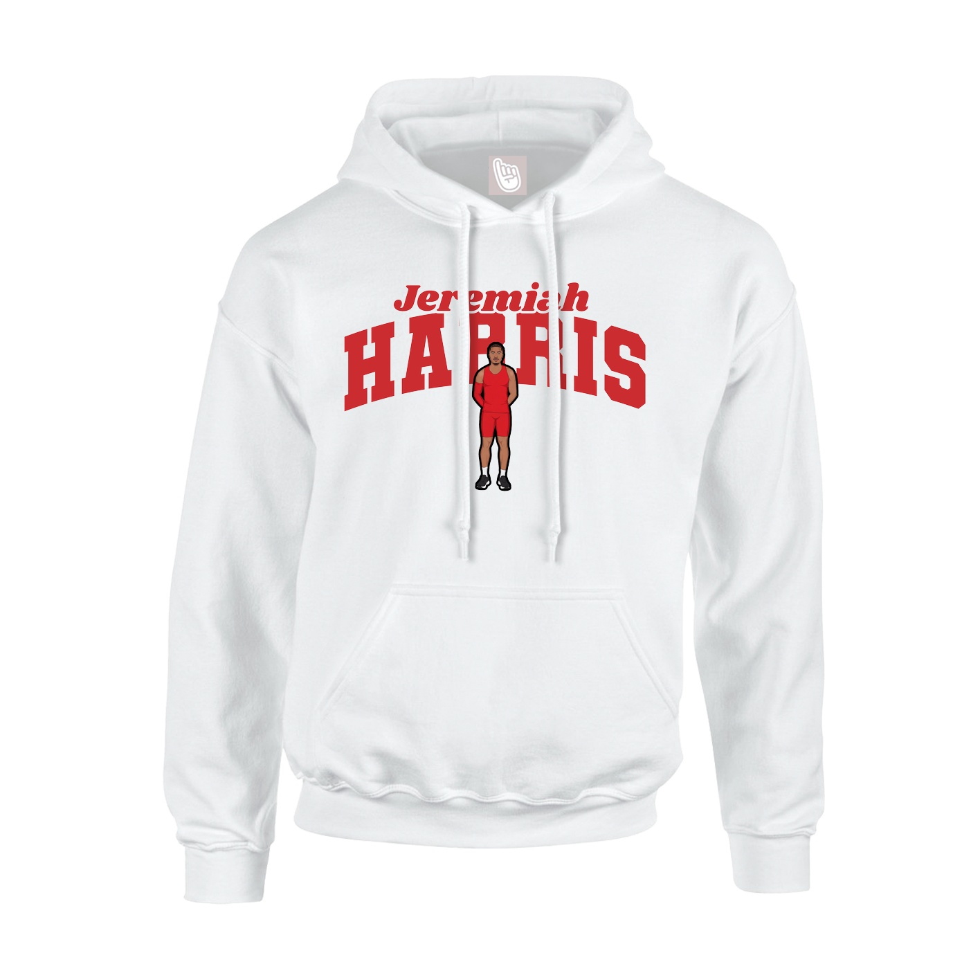 Hoodie — Signature Arch in White