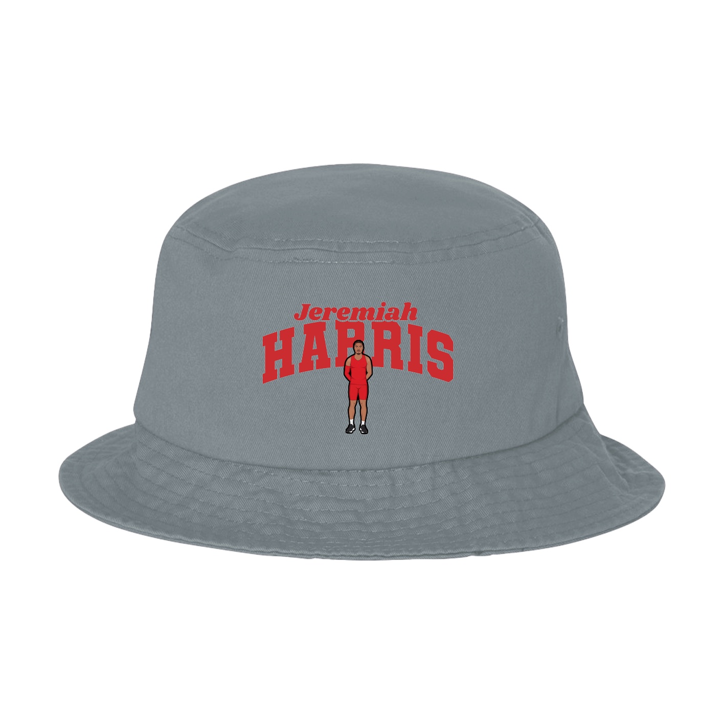 Bucket Cap — Signature Arch in Grey