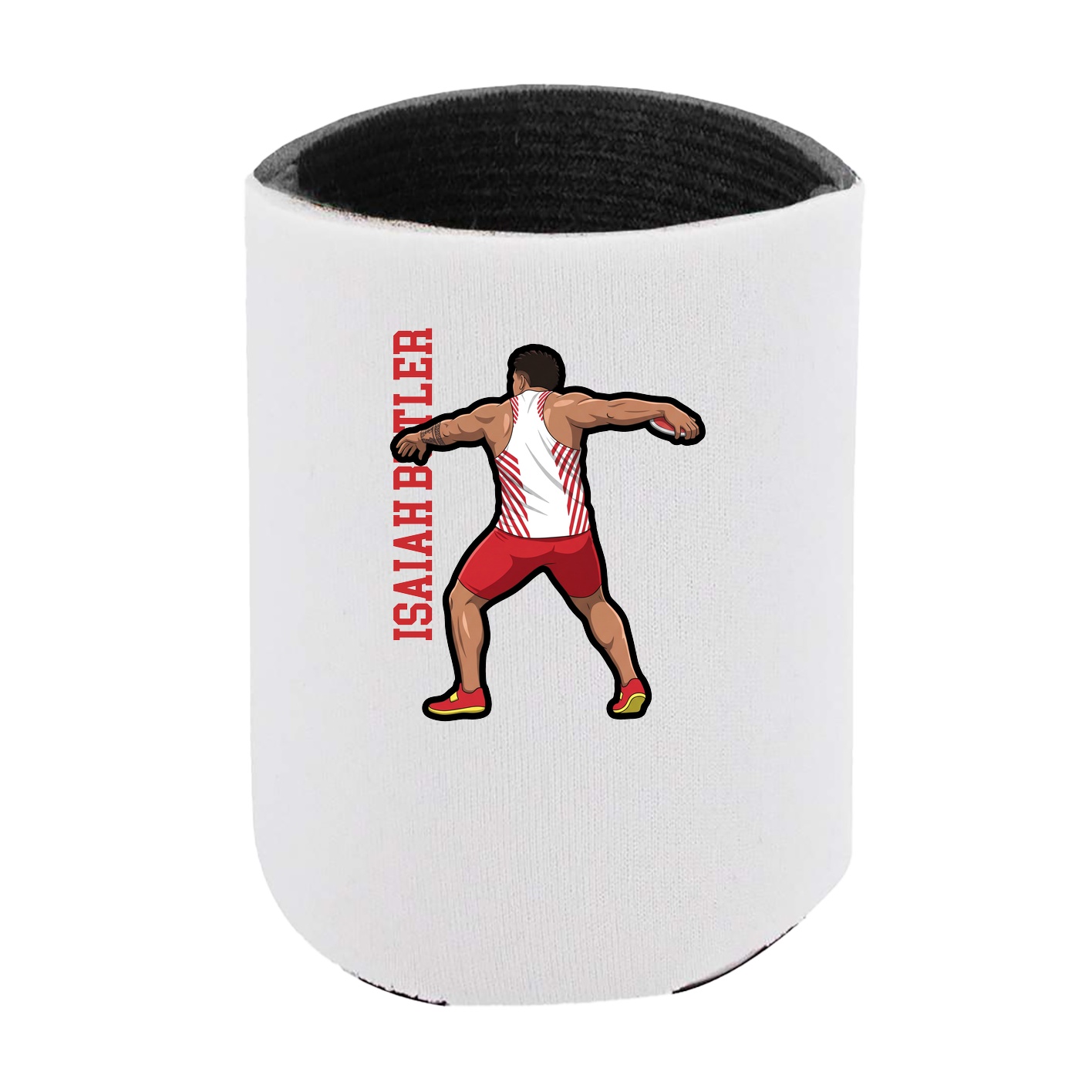 Can Holder — Name Vertical in White