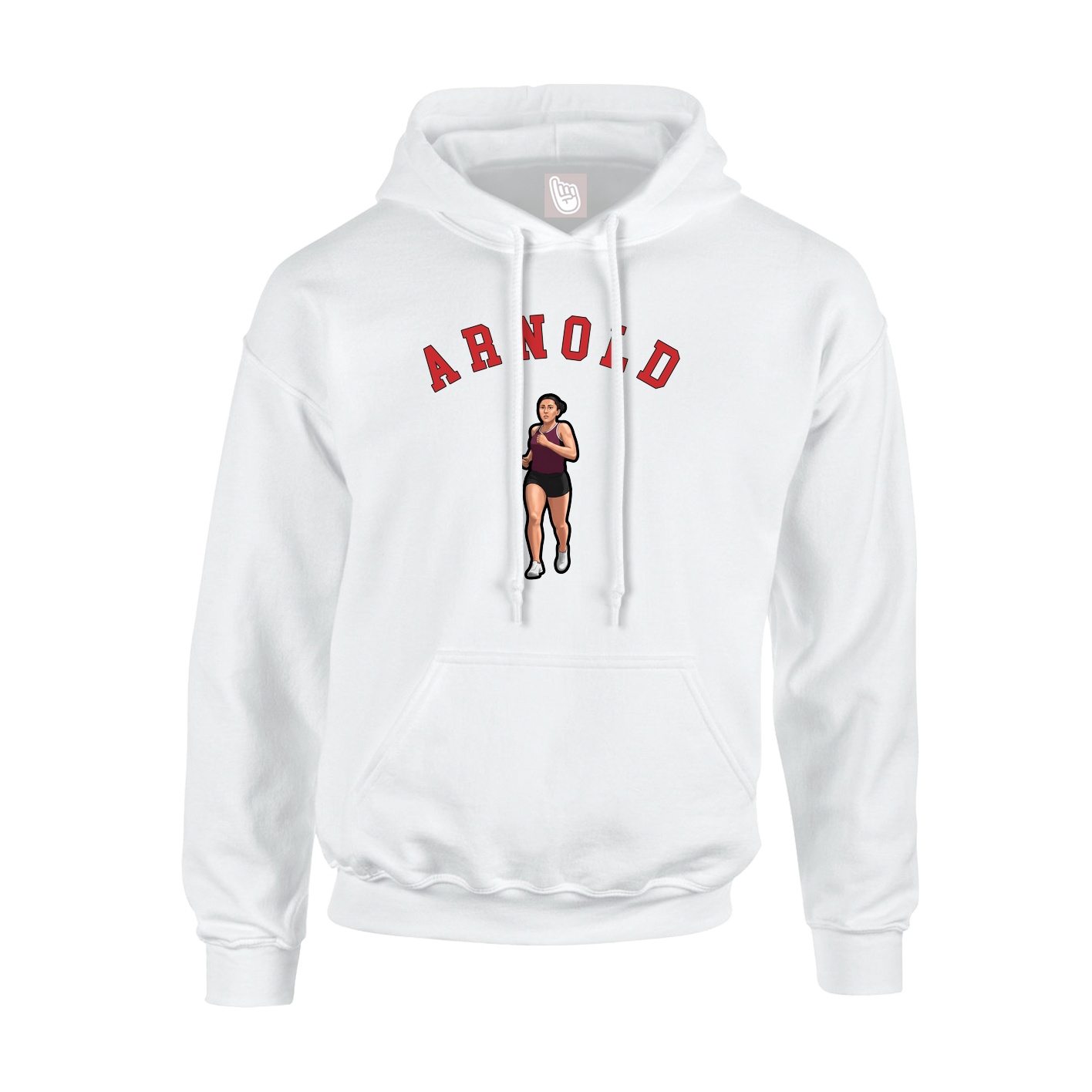 Hoodie — Shirsey Arch in White