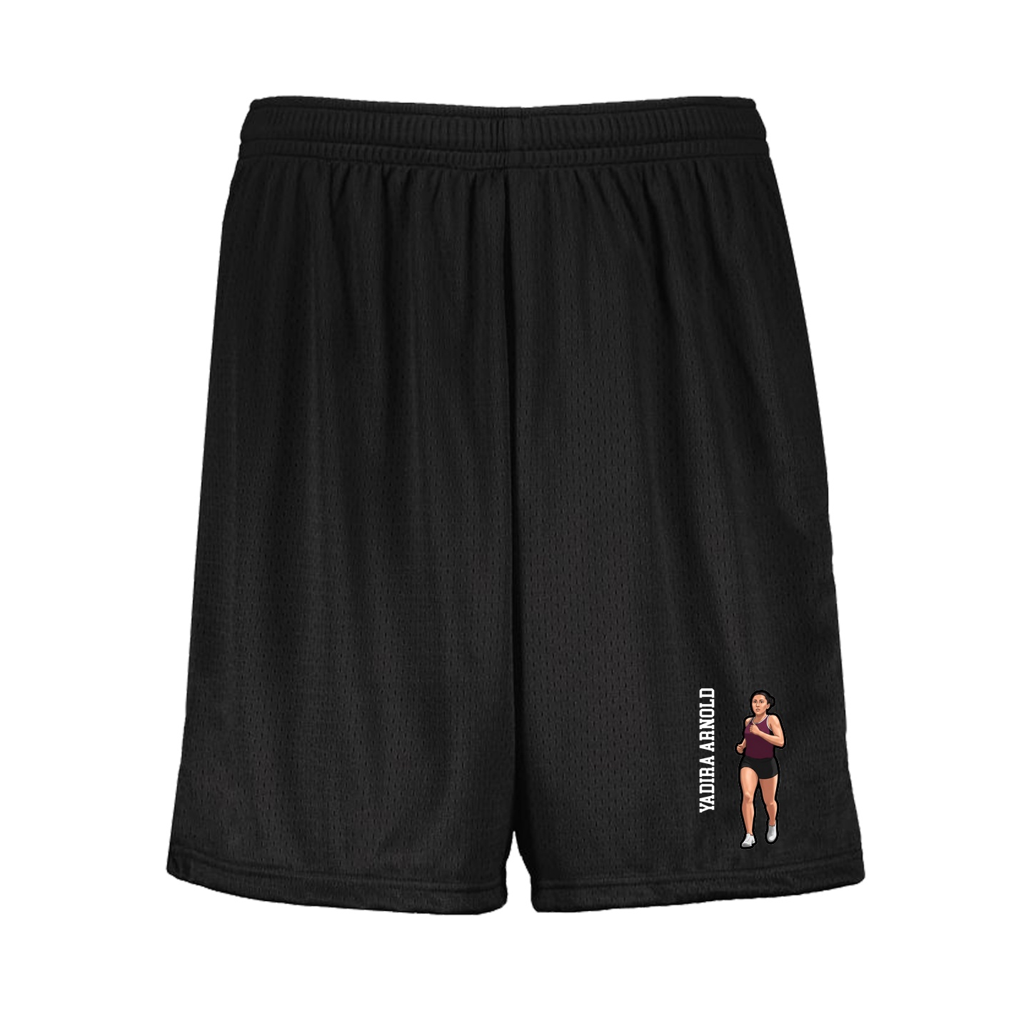 Shorts — Name Vertical in Black