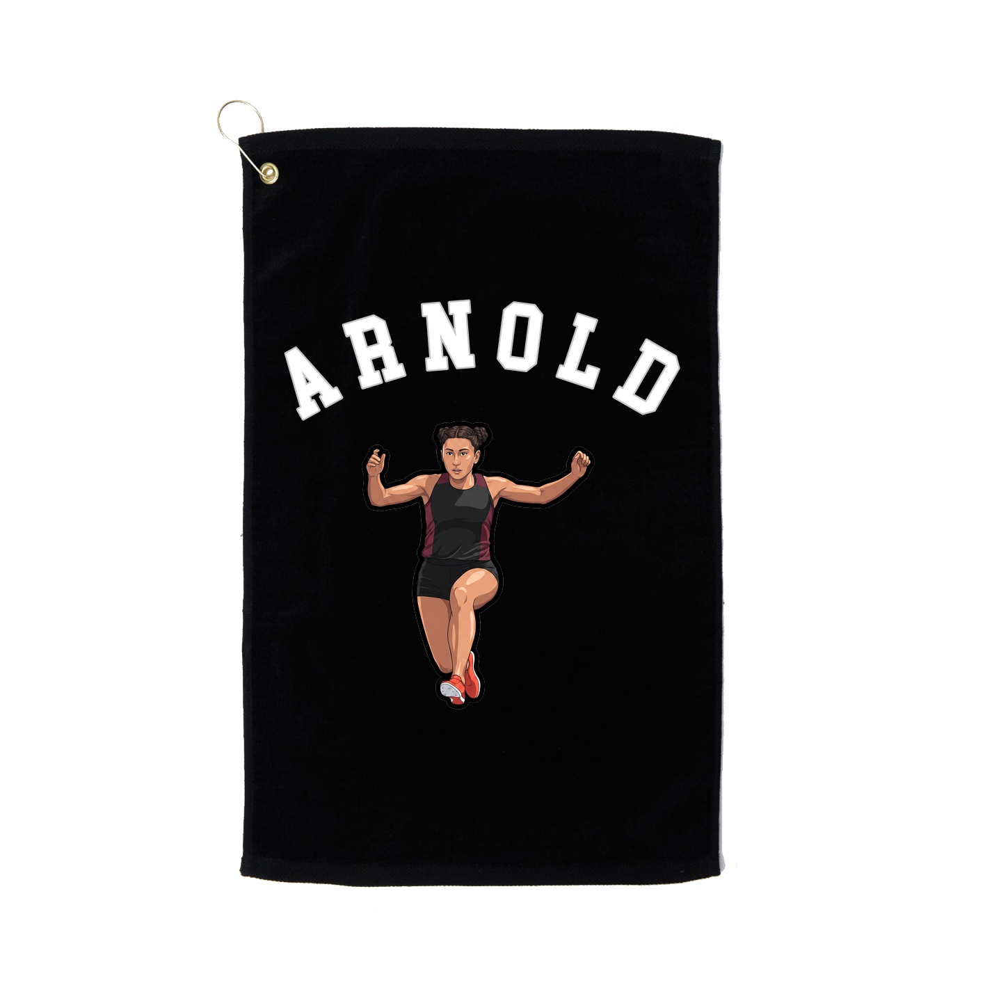 Golf Towel — Shirsey Arch in Black