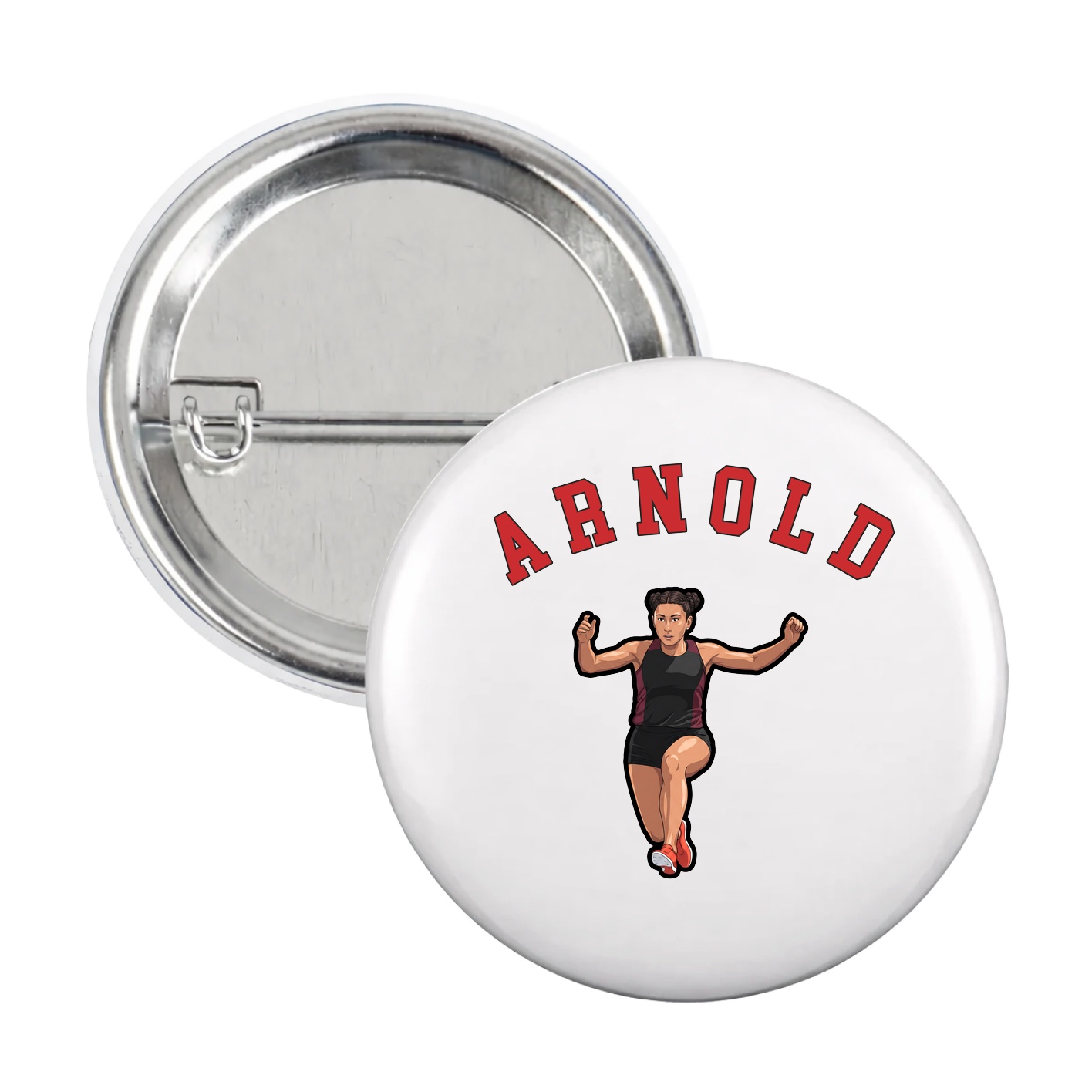 Game Day Button — Shirsey Arch in White