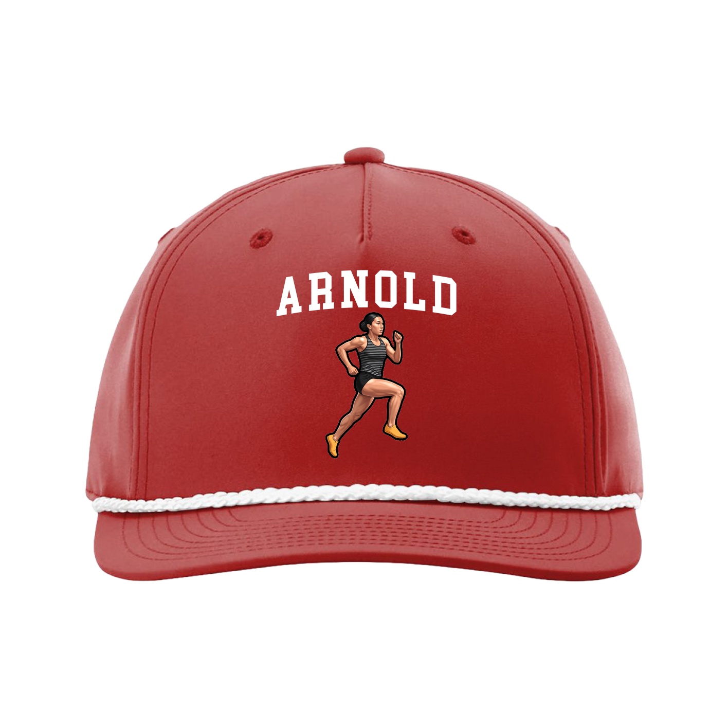 Five-Panel Classic Rope Cap — Shirsey in Red