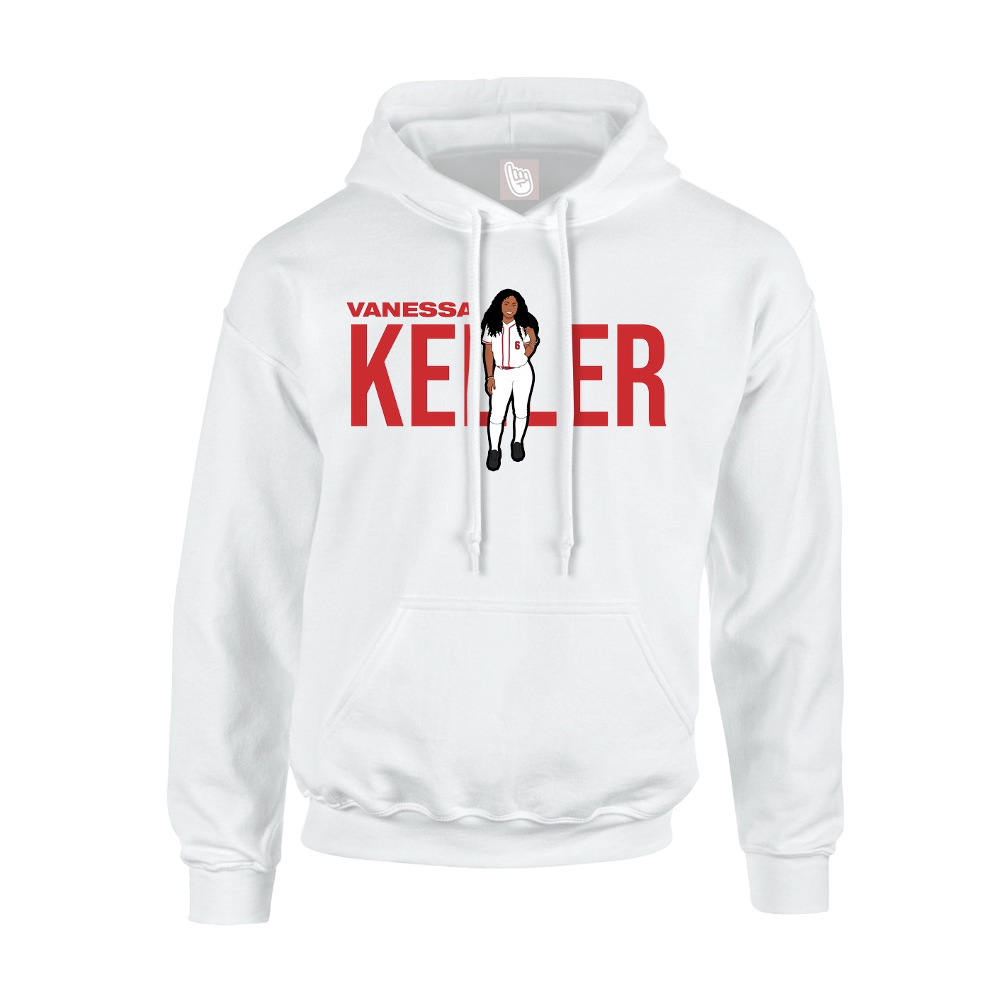Hoodie — Player Name in White