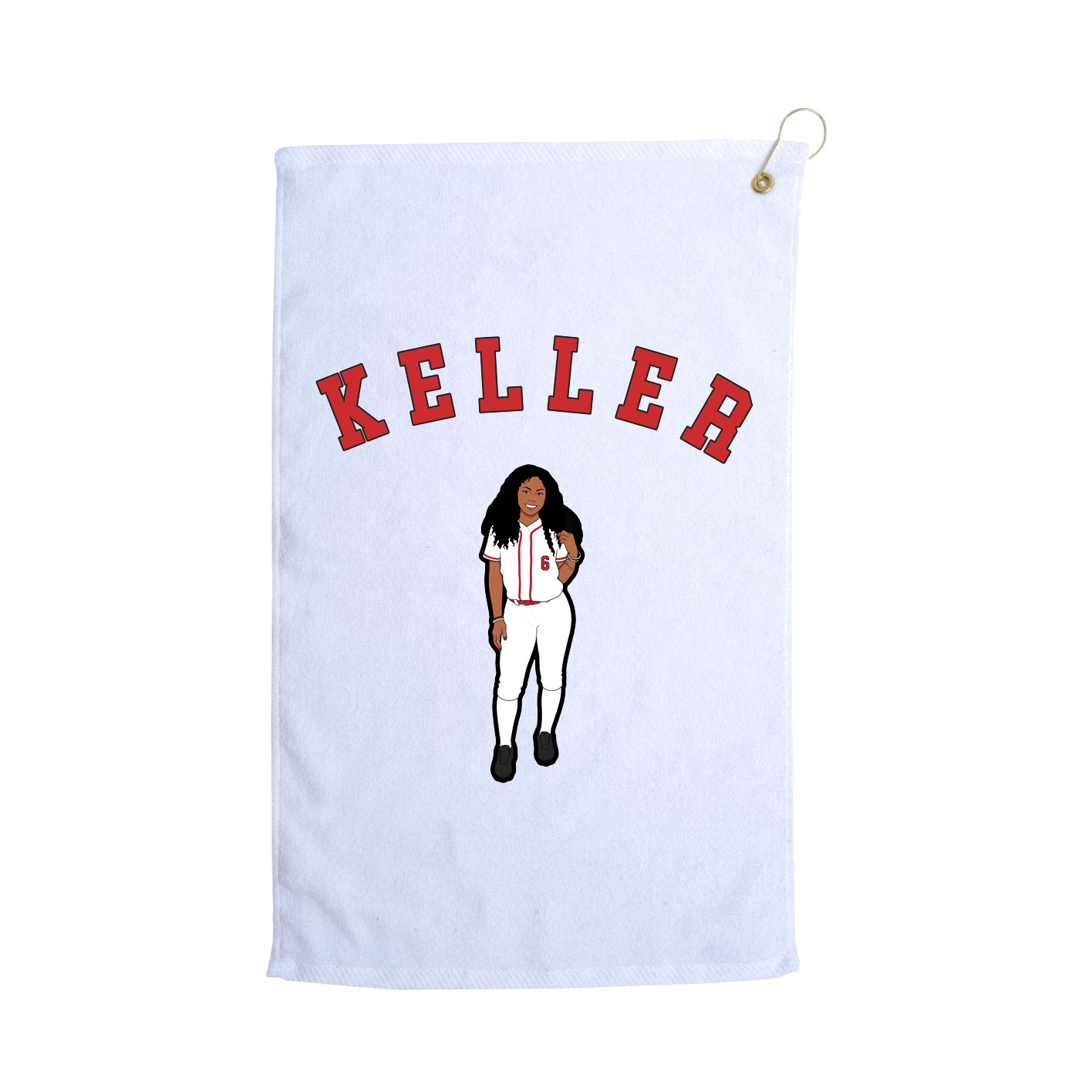 Golf Towel — Shirsey Arch in White
