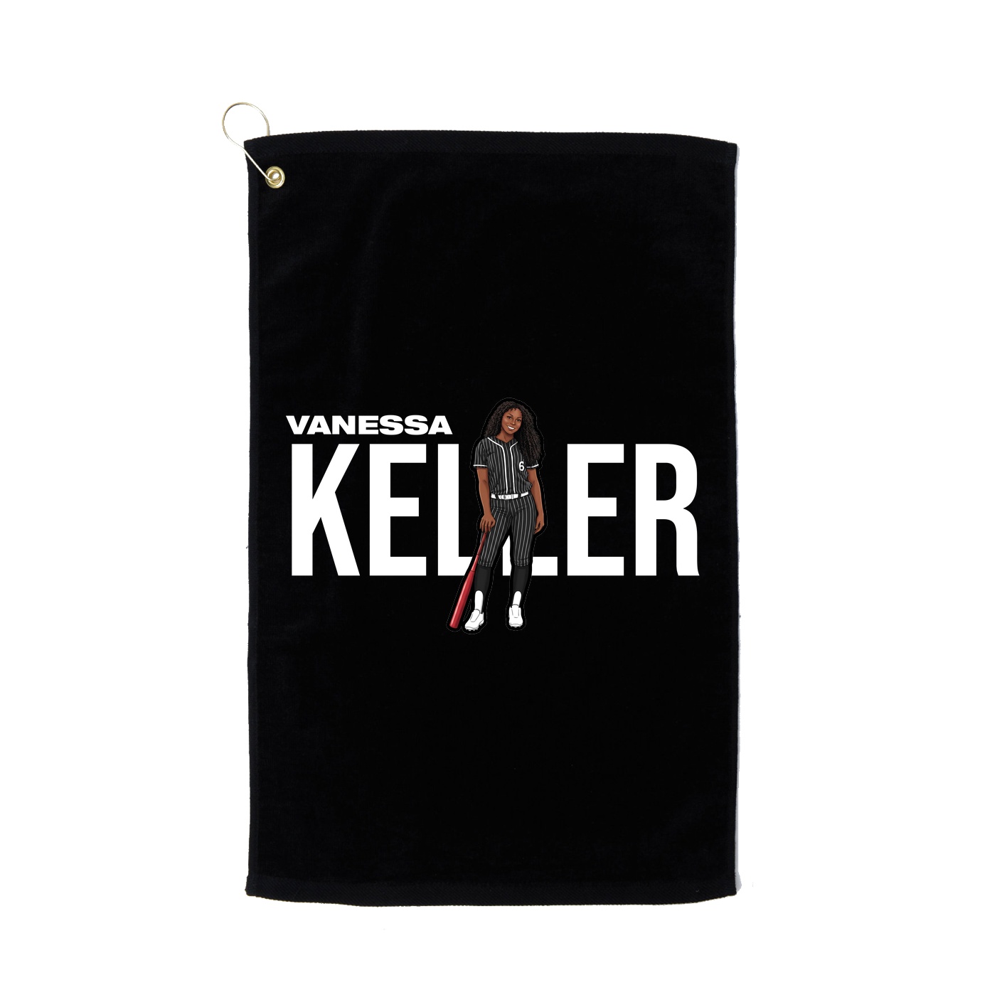 Golf Towel — Player Name in Black