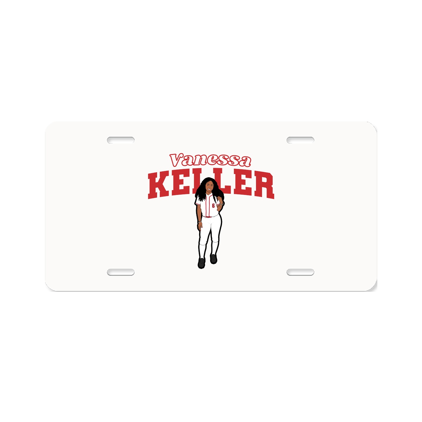 License Plate — Name Arch in Classic