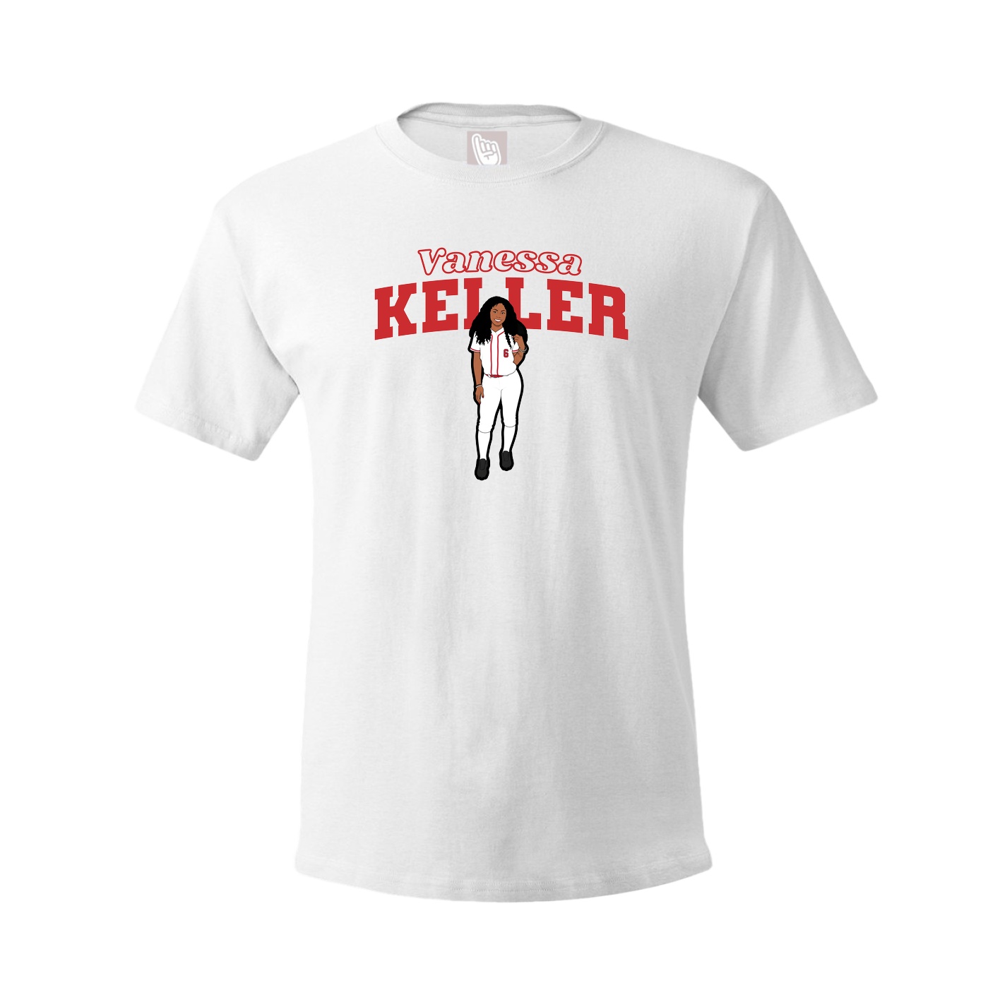 Tee — Name Arch in White