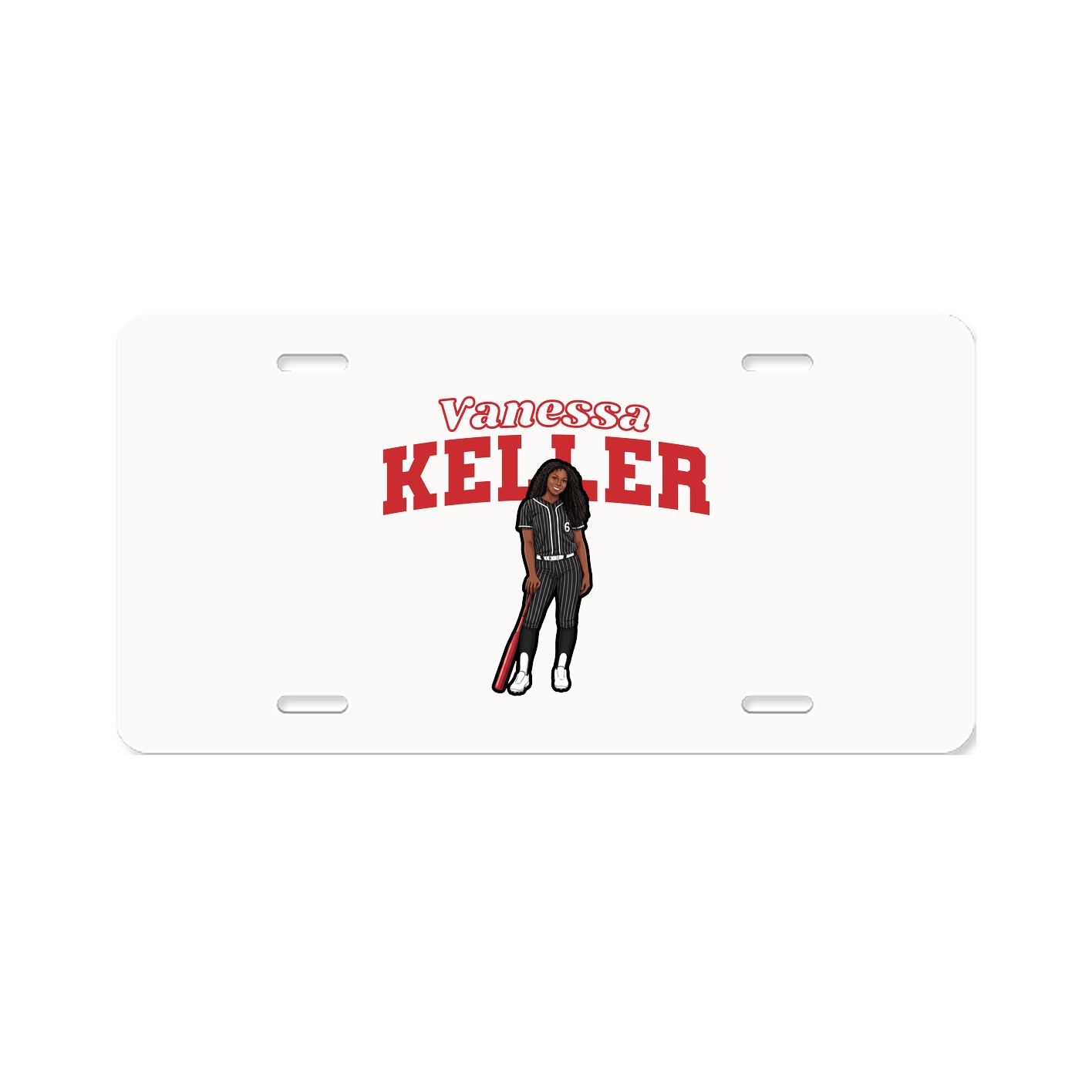 License Plate — Name Arch in Classic