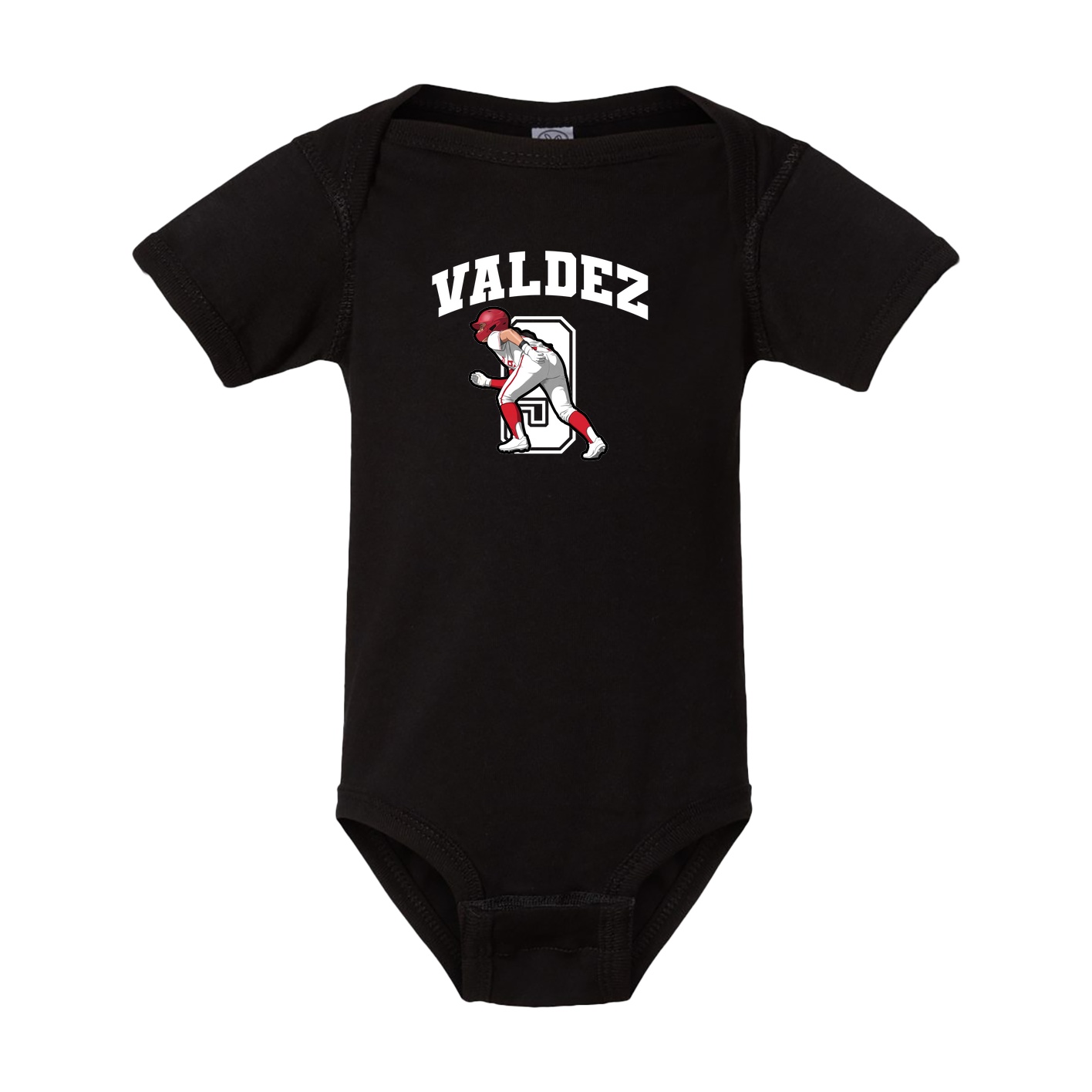 Baby Onesie — Number in Black