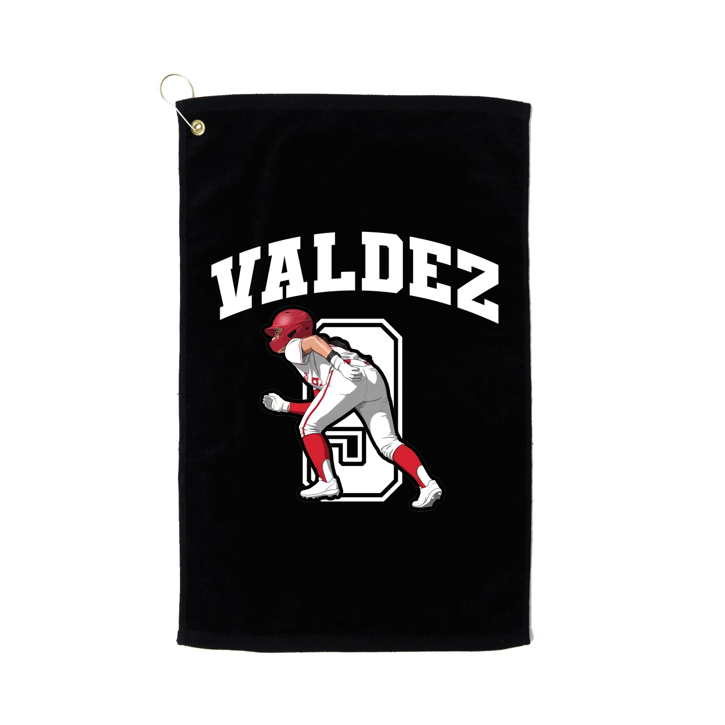 Golf Towel — Number in Black