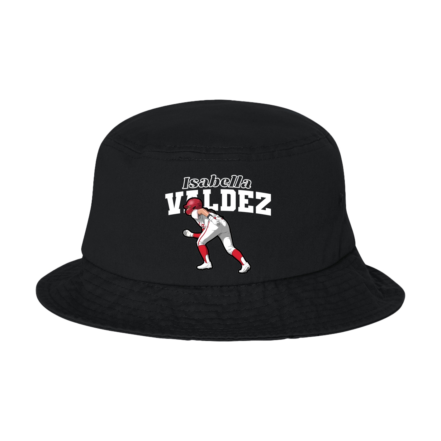 Bucket Cap — Name Arch in Black