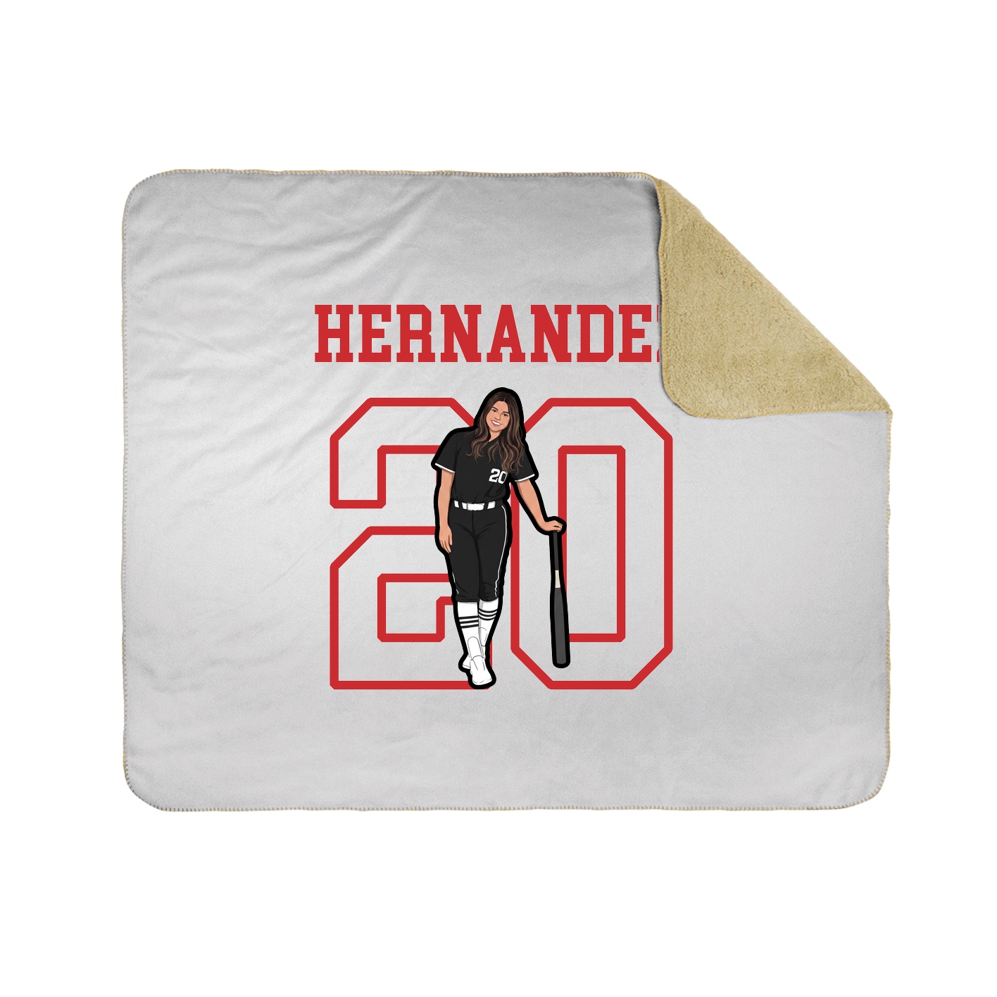 Throw Blanket — Shirsey in White