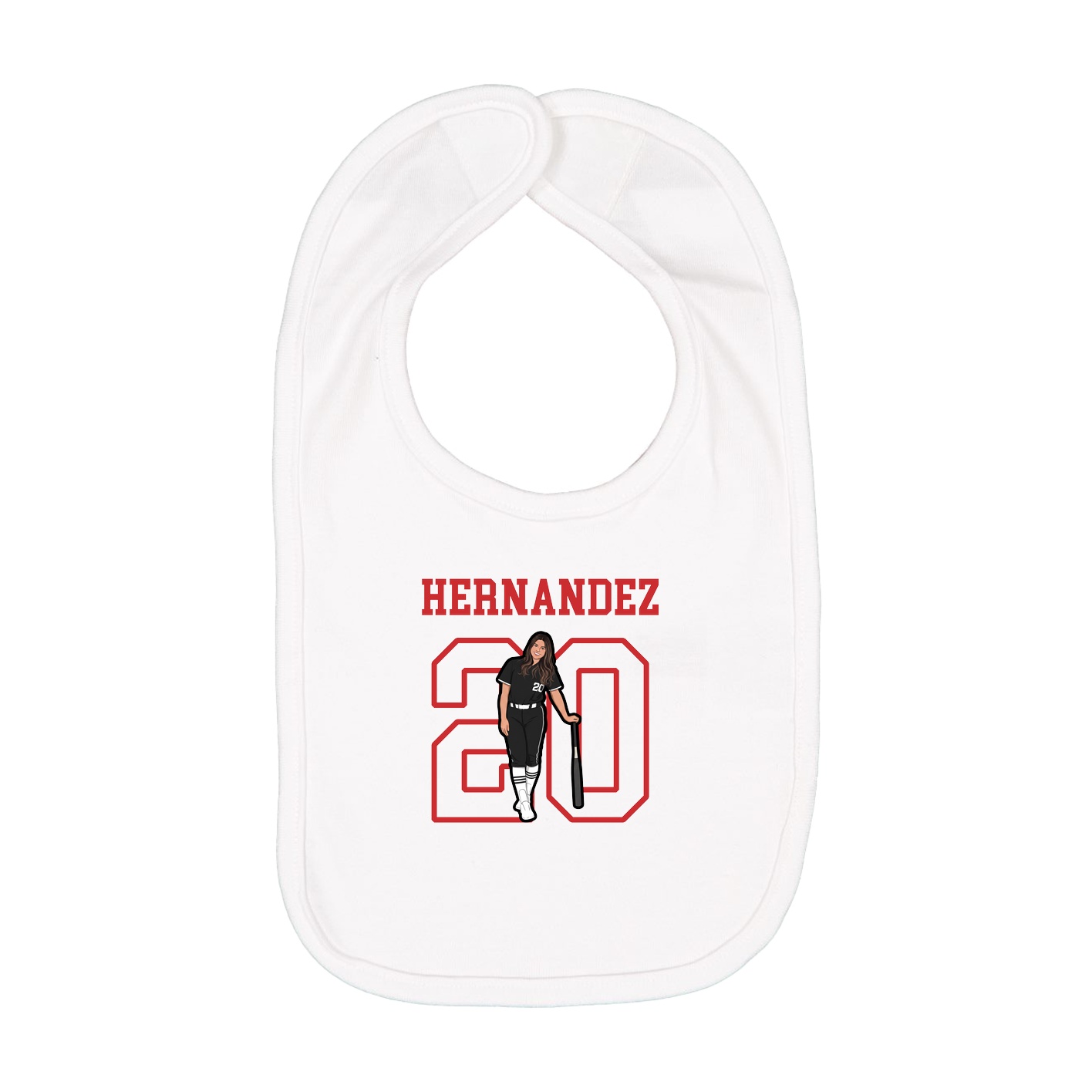 Infant Bib — Shirsey in White