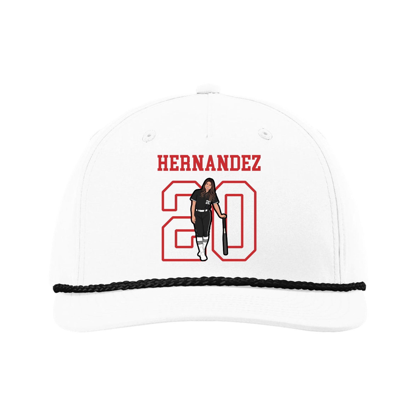 Five-Panel Classic Rope Cap — Shirsey in White