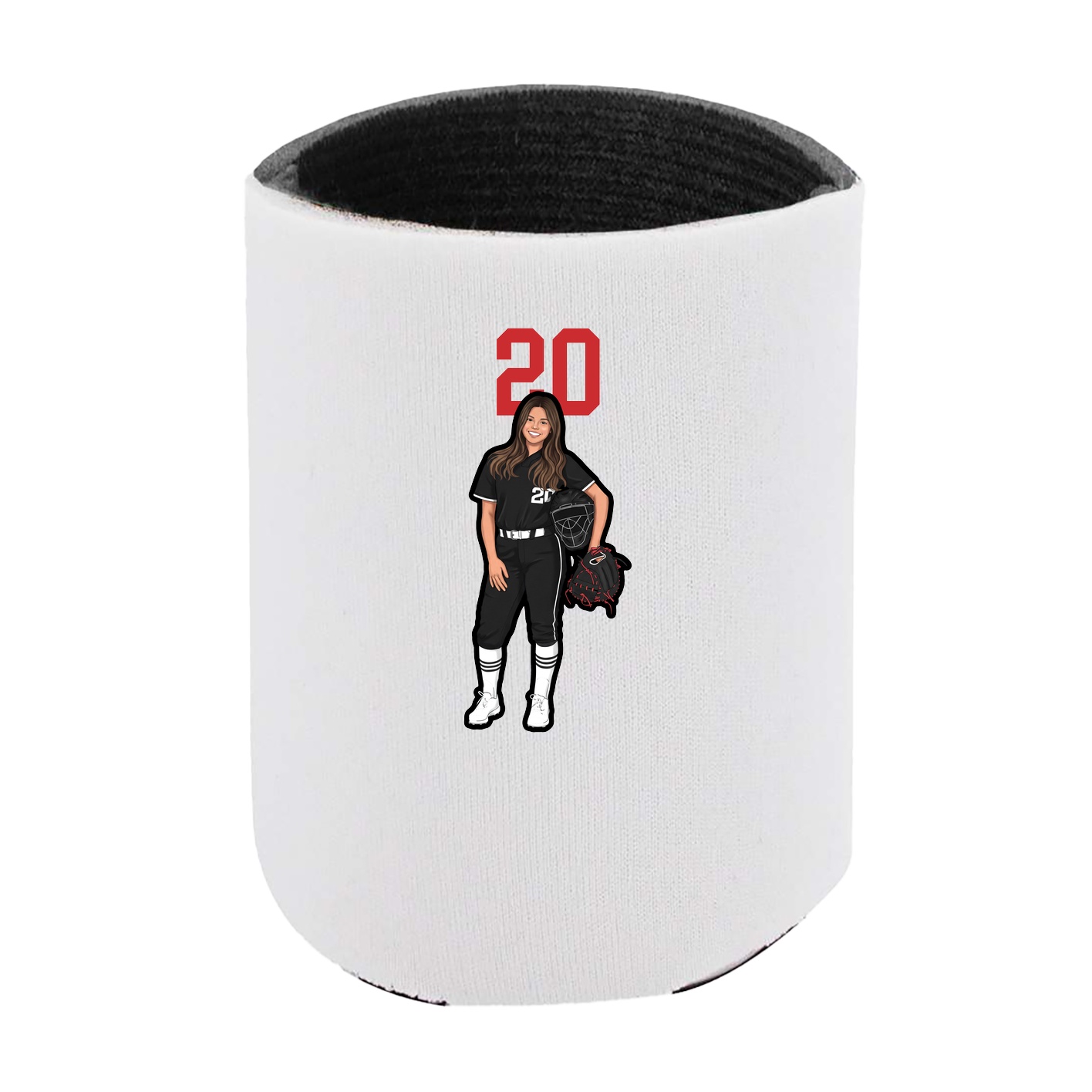 Can Holder — Number Top in White