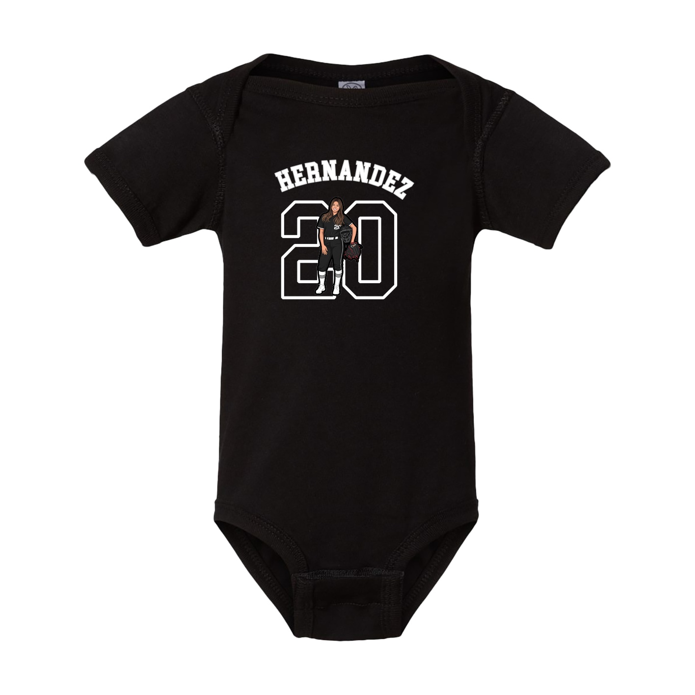 Baby Onesie — Shirsey Arch in Black