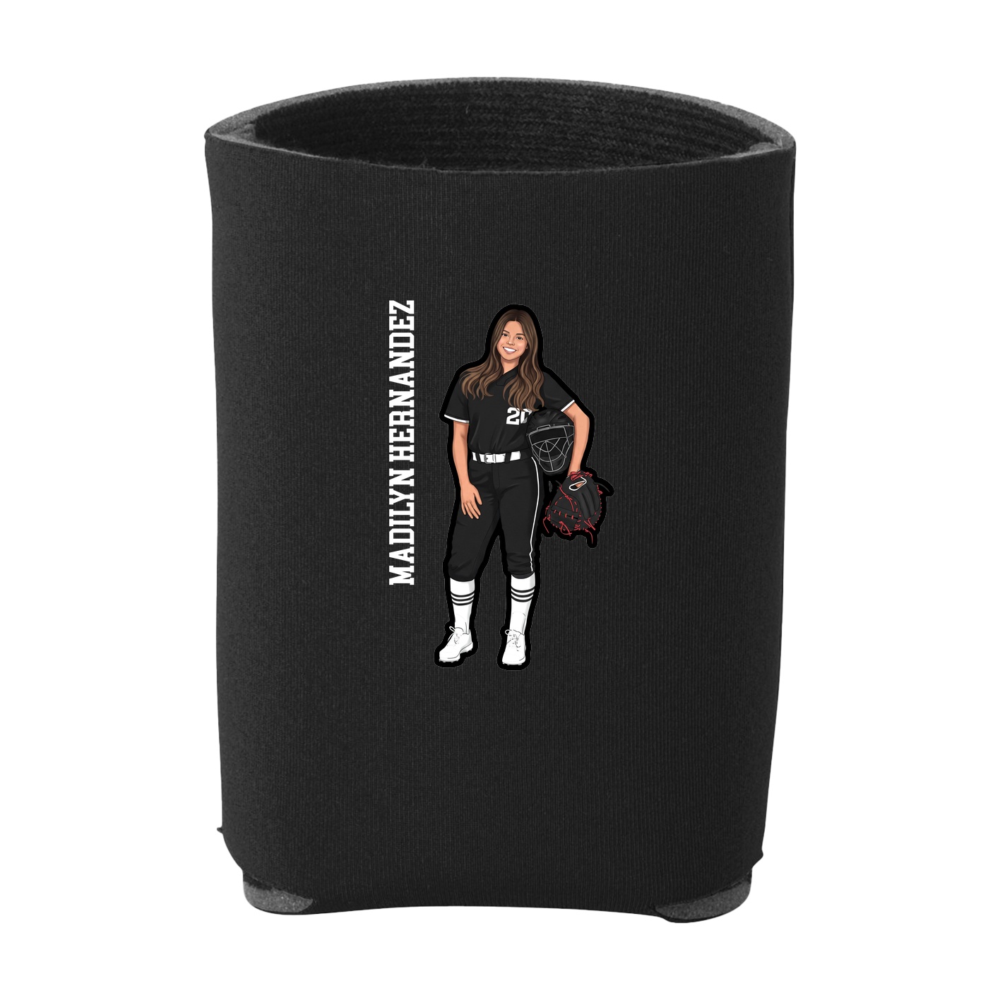 Can Holder — Name Vertical in Black