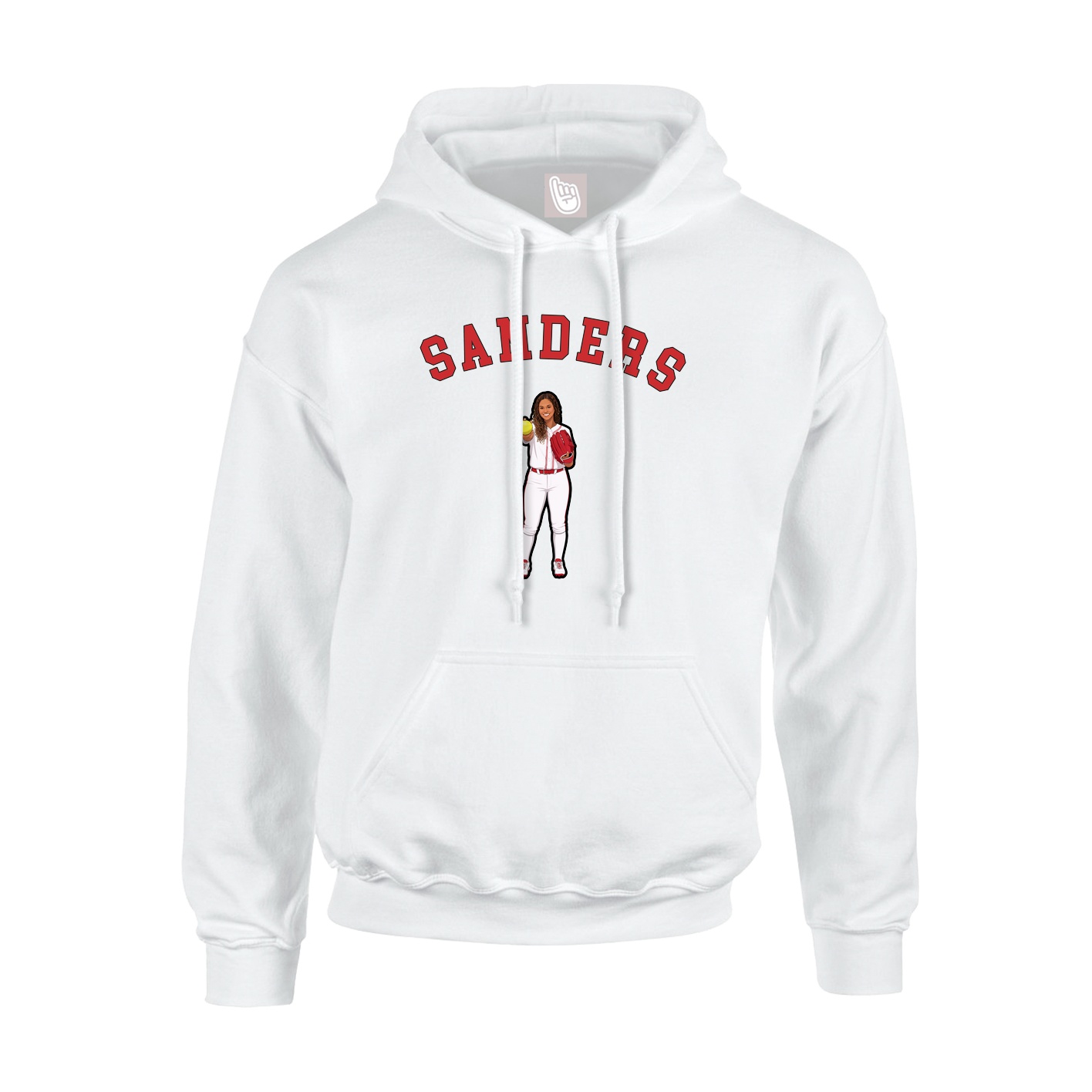 Hoodie — Shirsey Arch in White