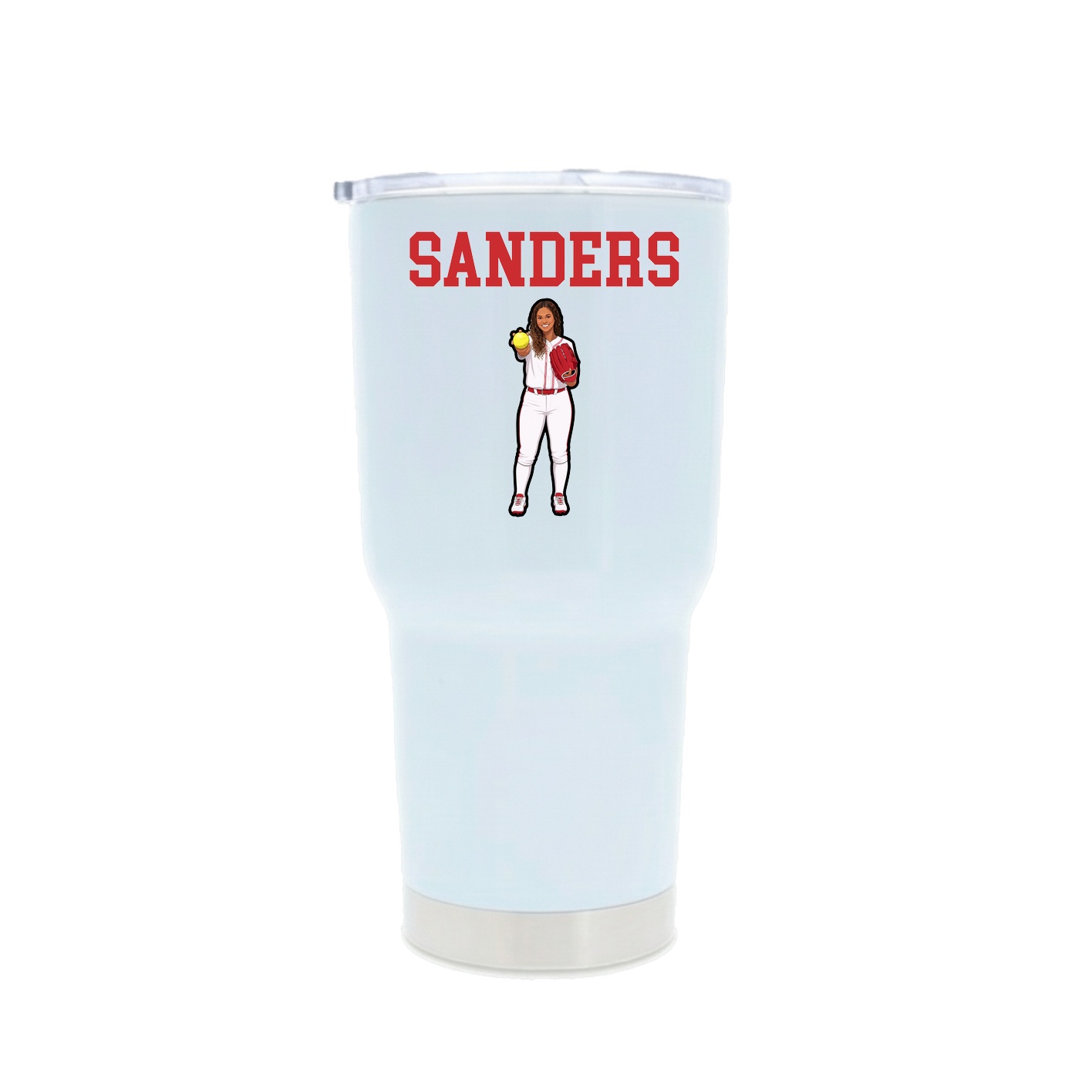 30oz Stainless Steel Tumbler — Shirsey in White