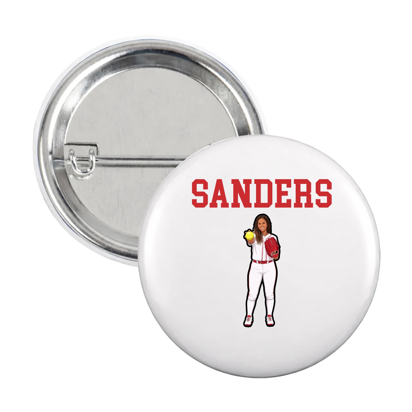 Game Day Button — Shirsey in White